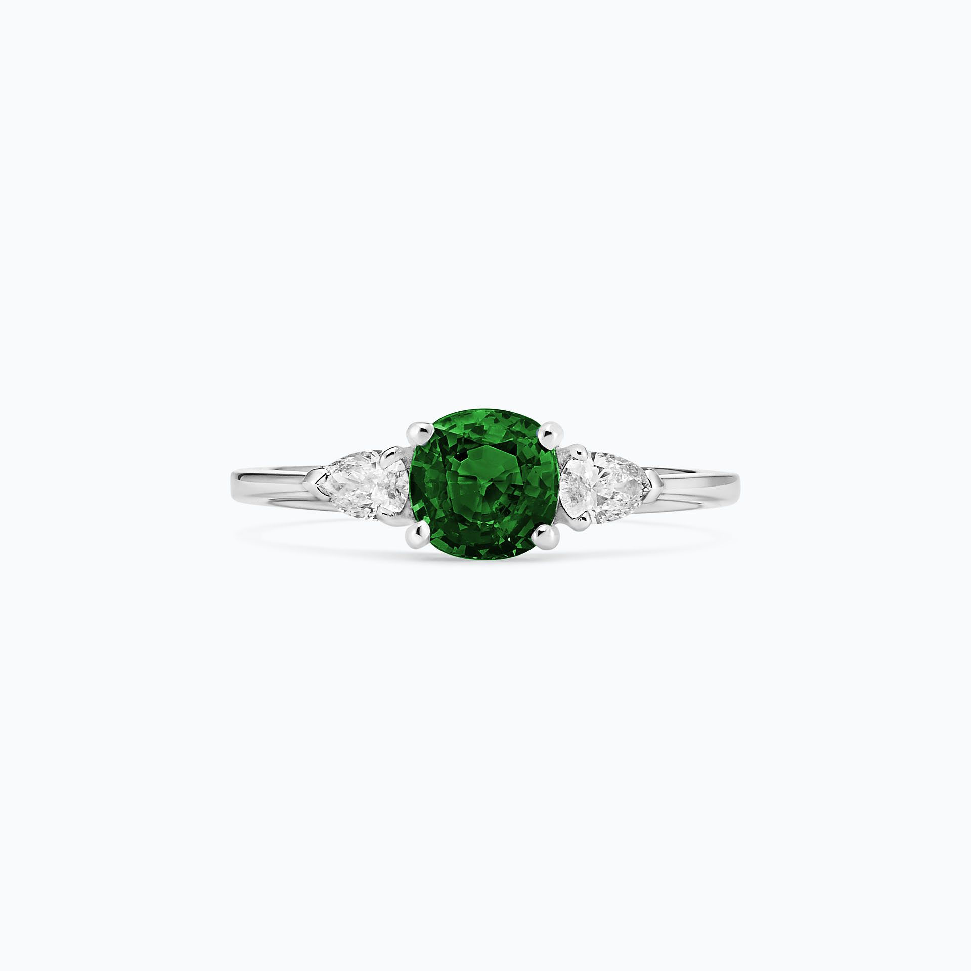 Solitaire Buckingham Tsavorite 6 x 6 mm