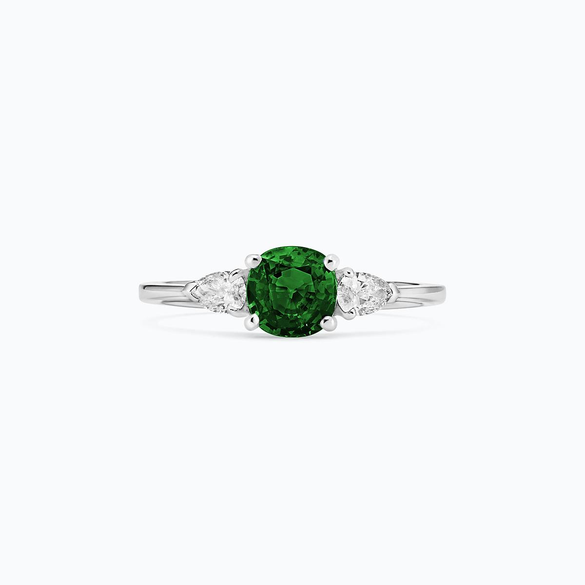 Solitaire Buckingham Tsavorite 6 x 6 mm