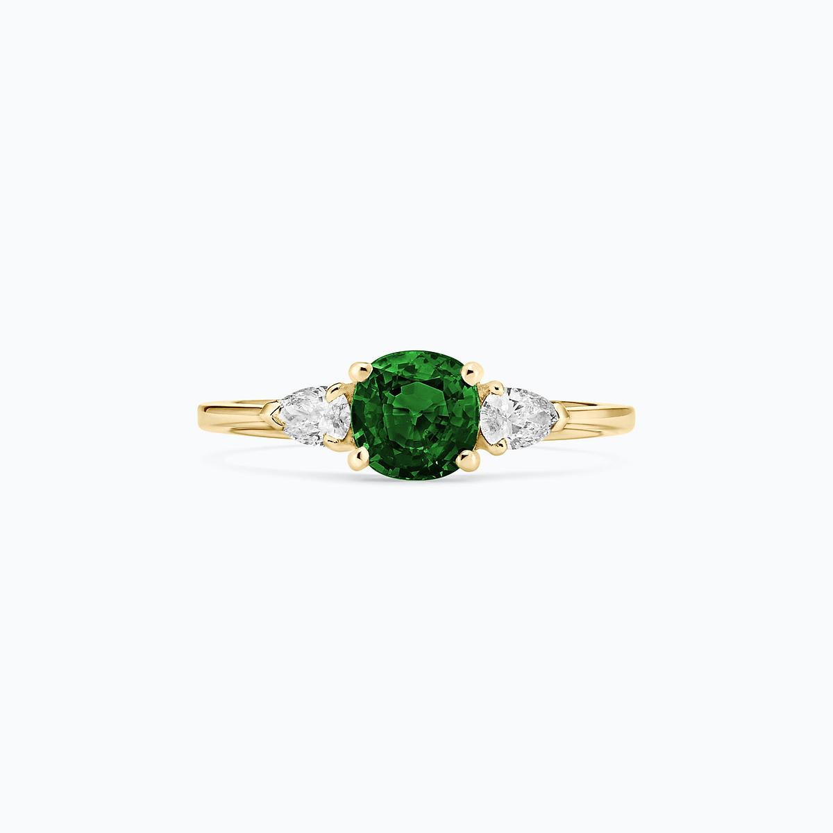 Solitaire Buckingham Tsavorite 6 x 6 mm