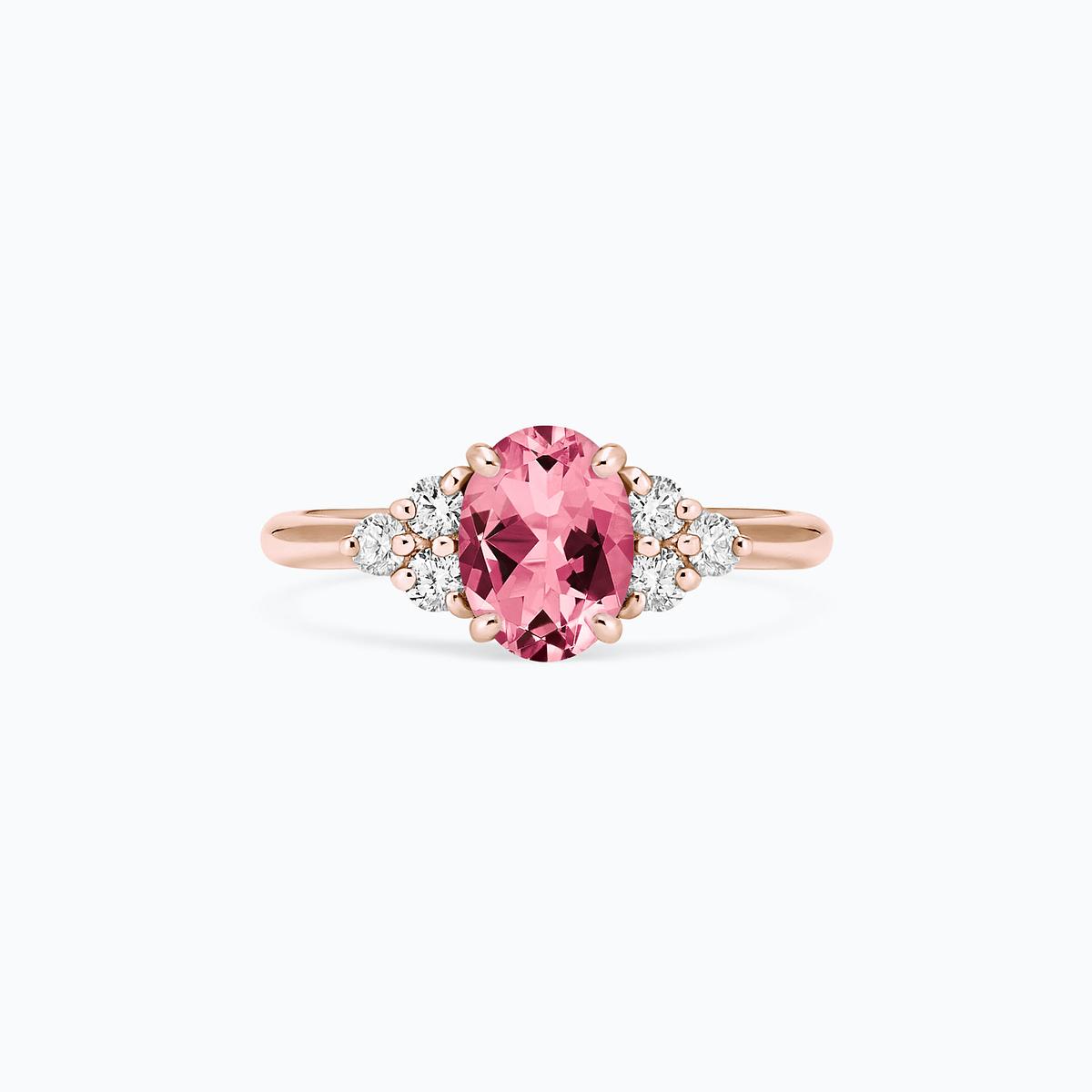 Solitaire Catherine Tourmaline 8 x 6 mm