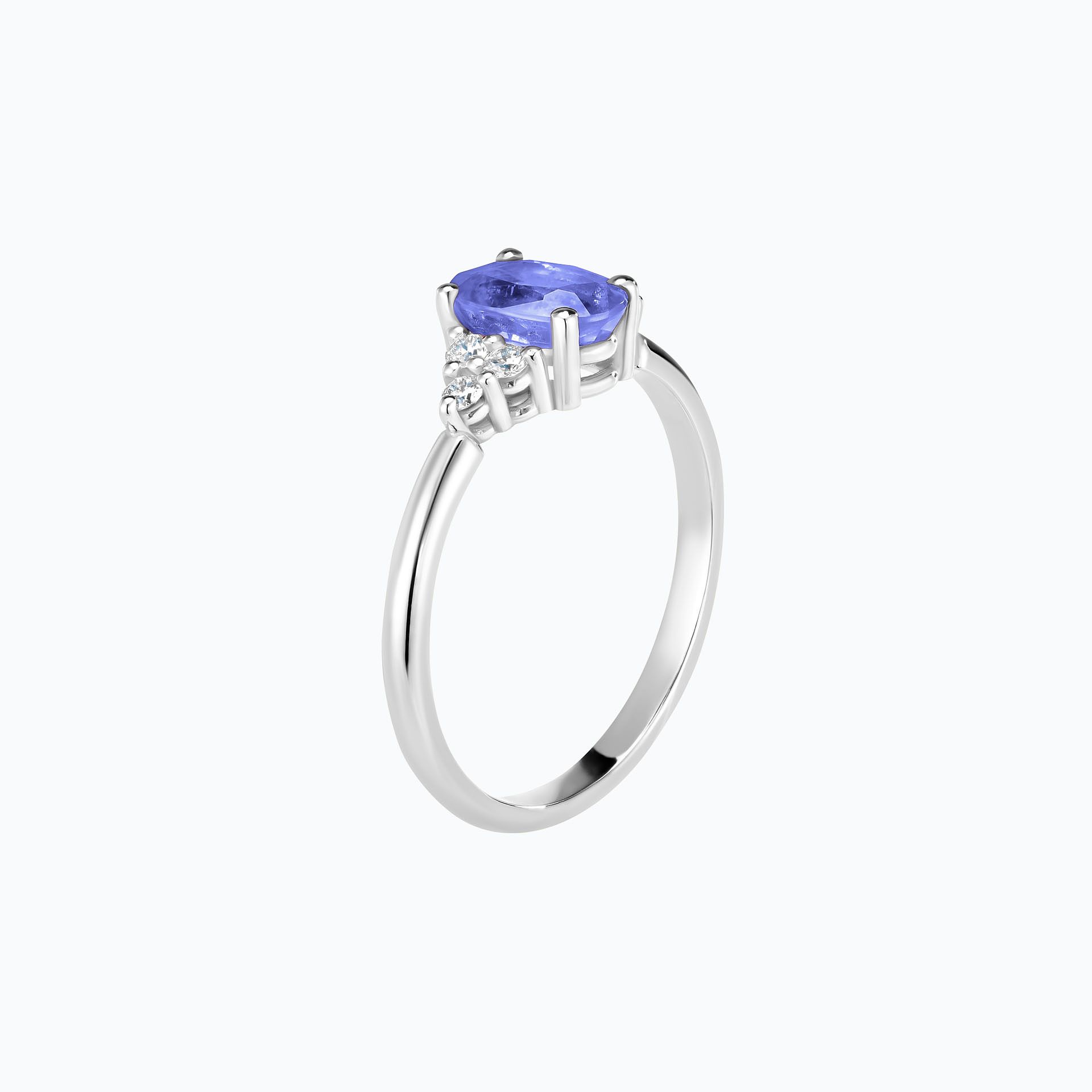 Solitaire Catherine Tanzanite 7 x 5 mm
