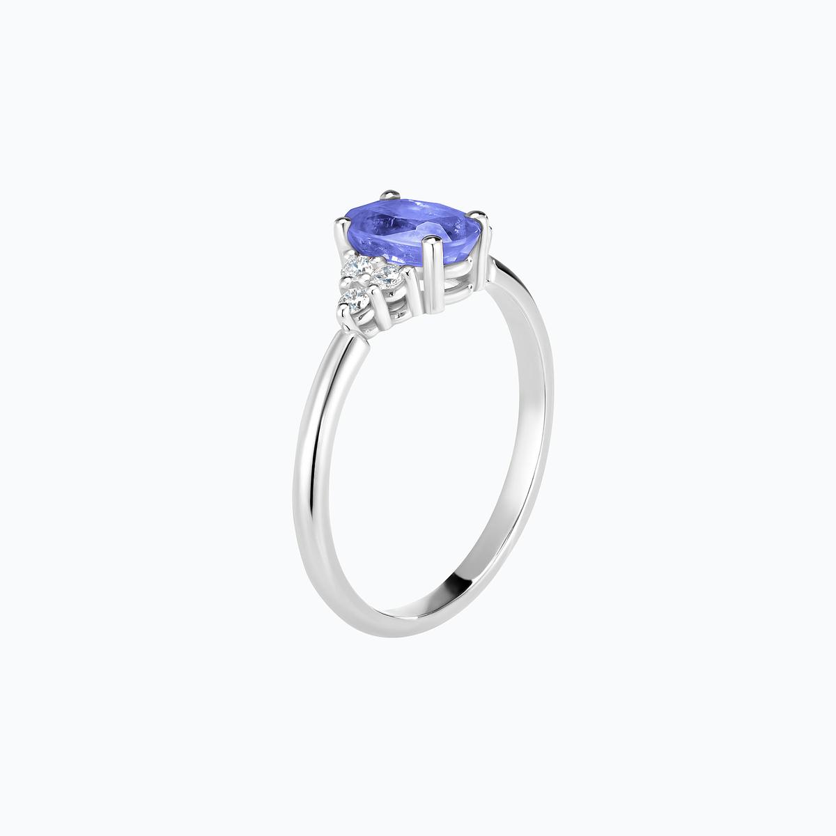 Solitaire Catherine Tanzanite 7 x 5 mm