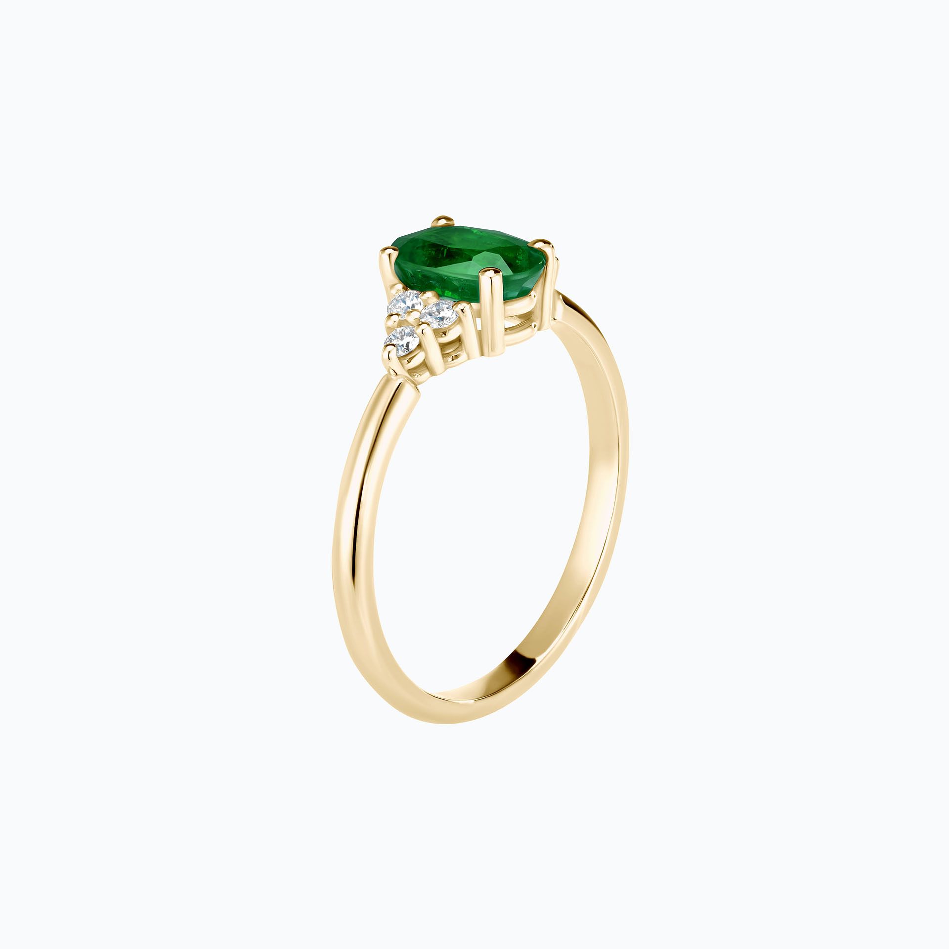 Solitaire Catherine Tsavorite 7 x 5 mm