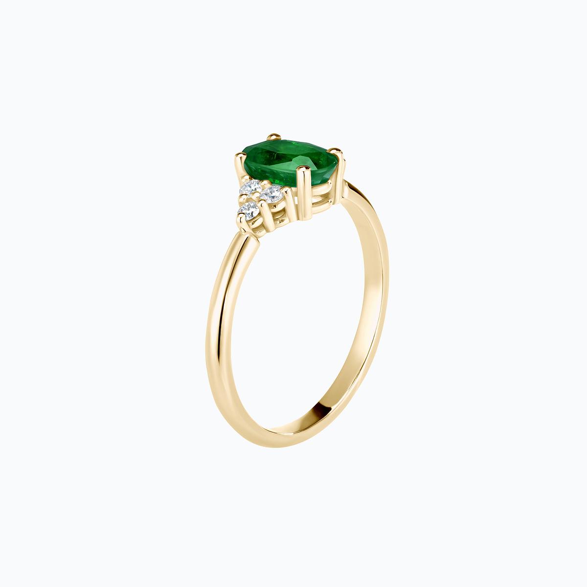 Solitaire Catherine Tsavorite 7 x 5 mm
