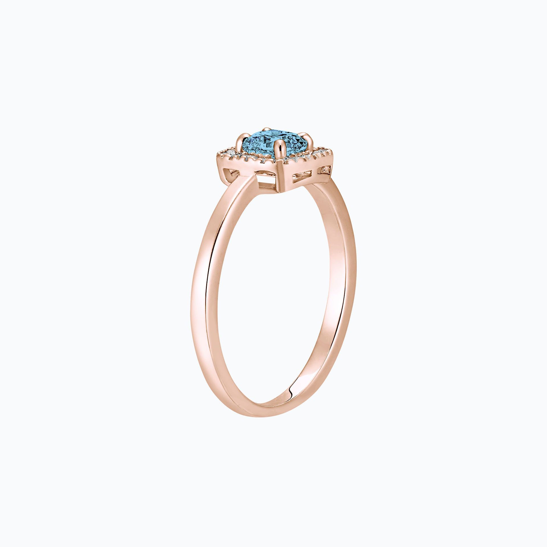 Solitaire Charlotte Aigue-Marine