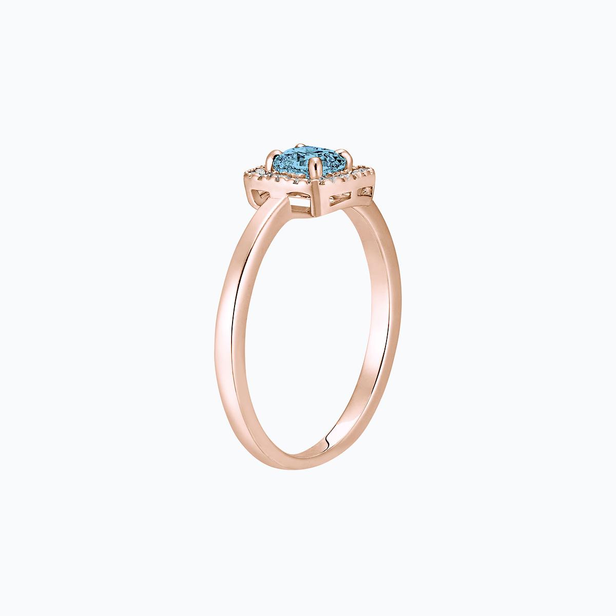 Solitaire Charlotte Aigue-Marine