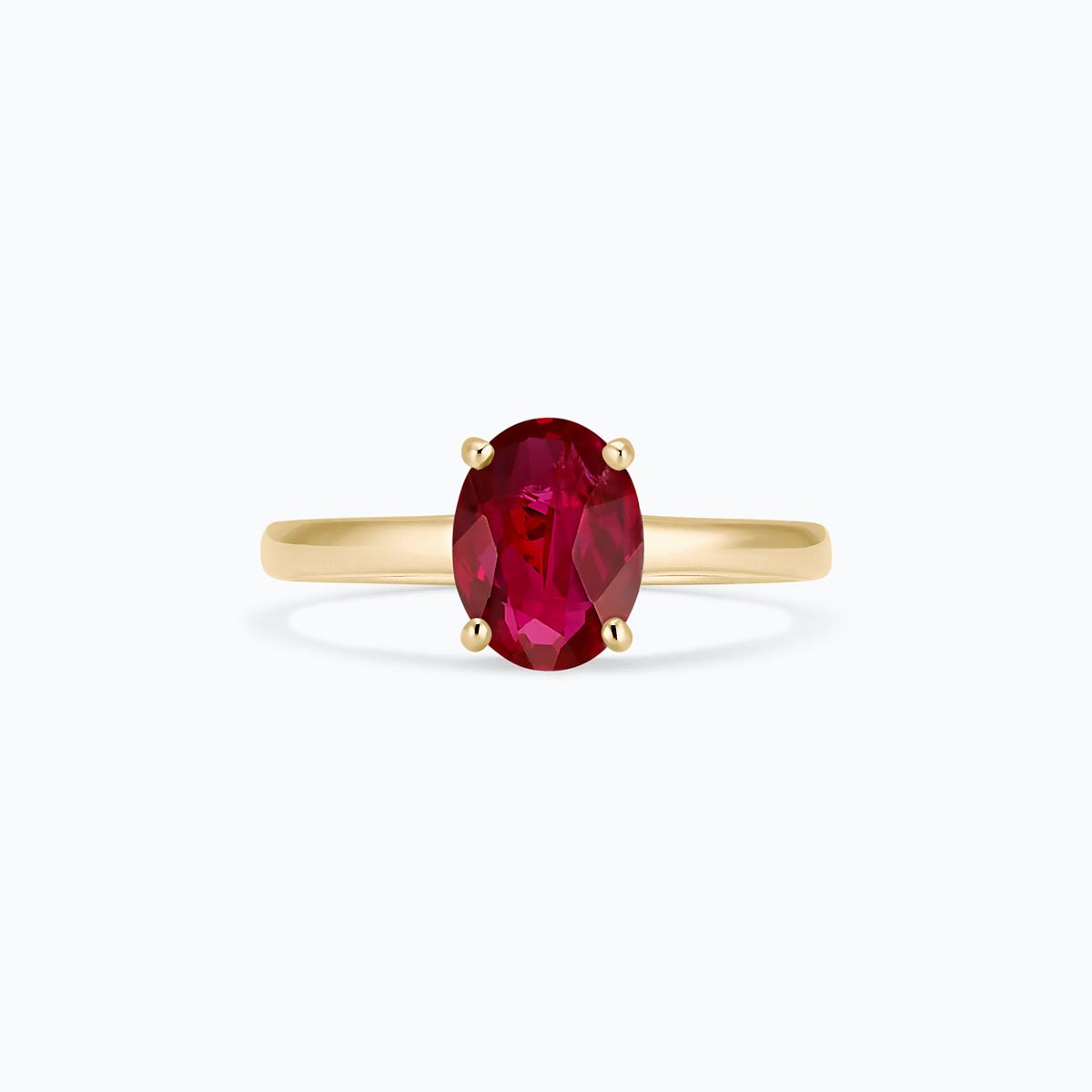 Solitaire Érine Rubis