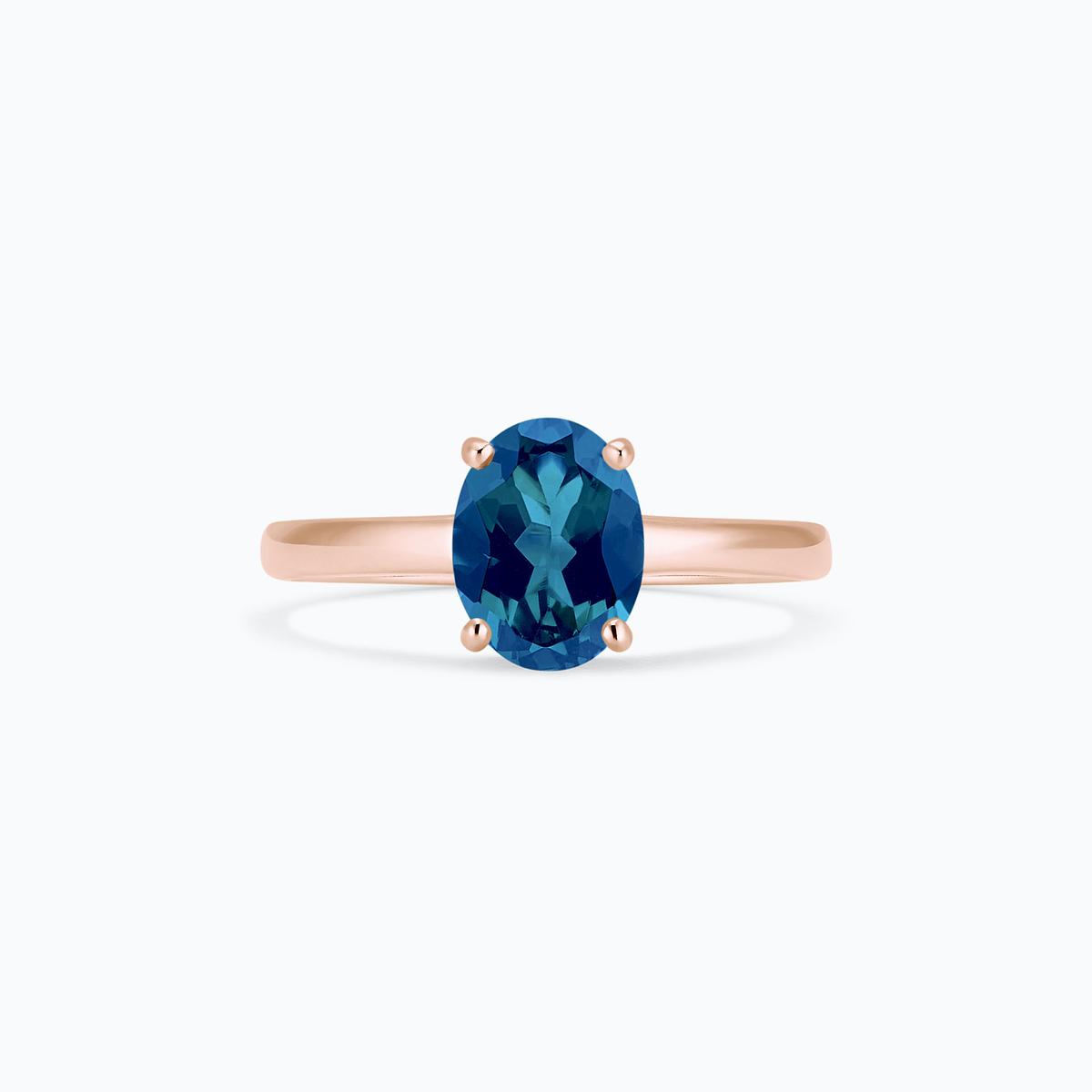 Solitaire Érine Topaze Blue London