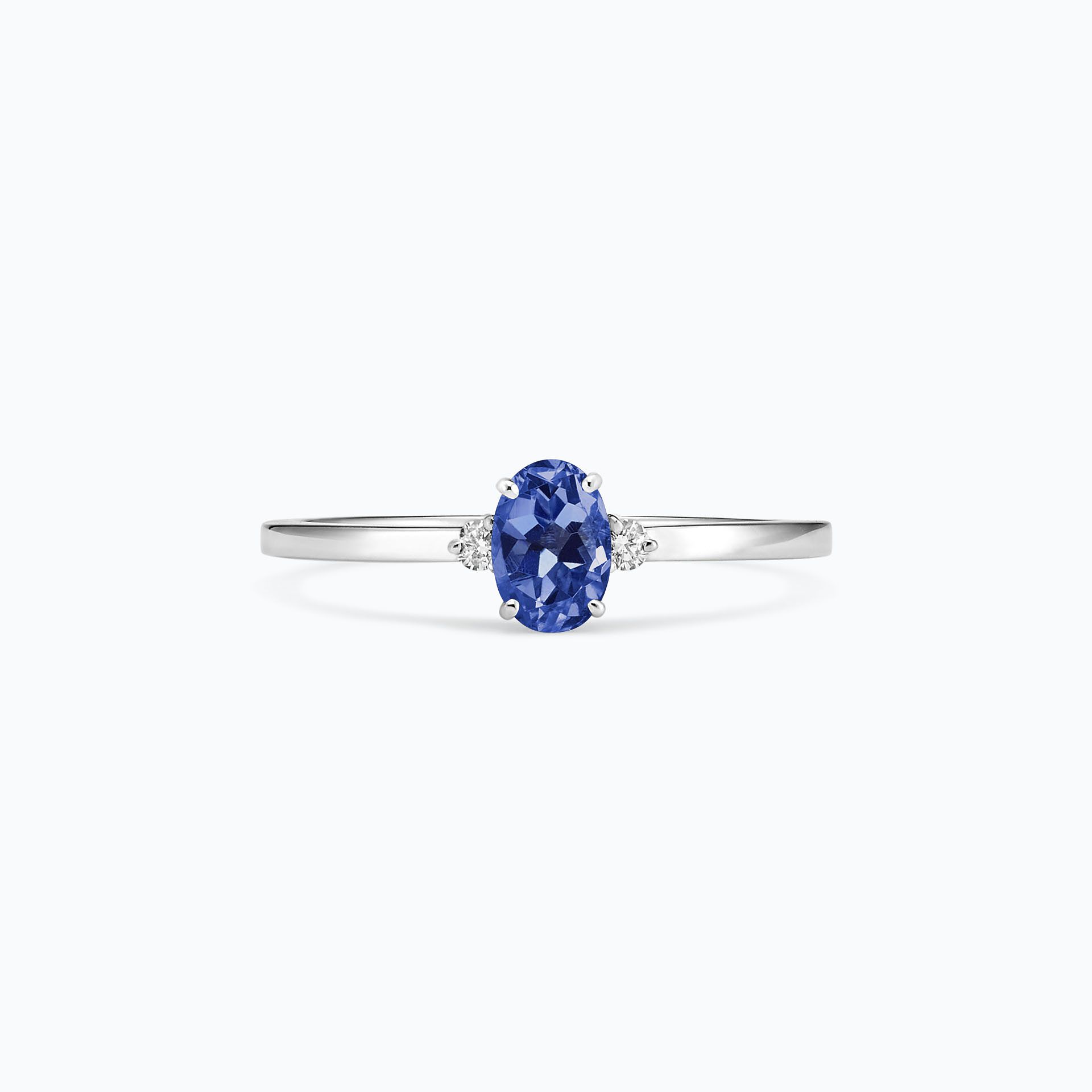 Solitaire Elisabeth Tanzanite 6 x 4 mm