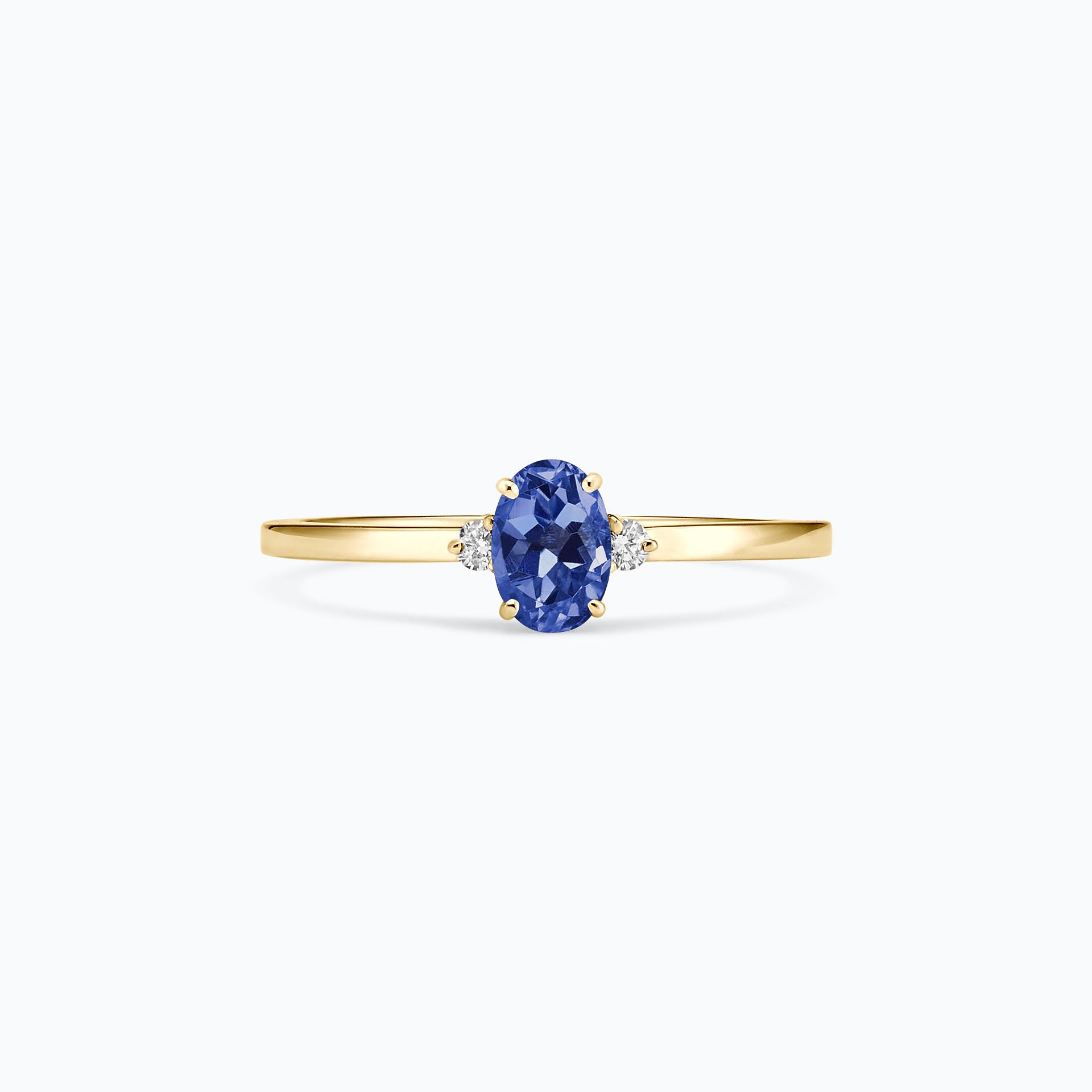 Solitaire Elisabeth Tanzanite 6 x 4 mm