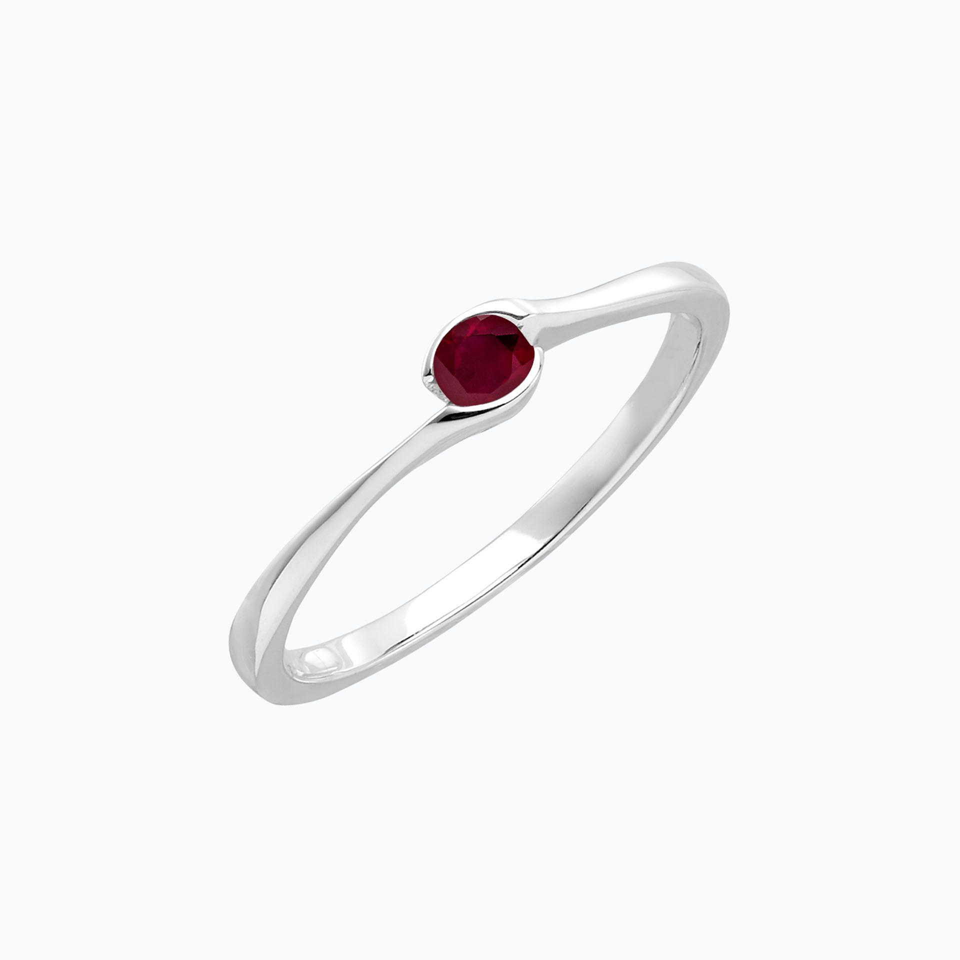 Solitaire Emma Rubis 3.5 mm