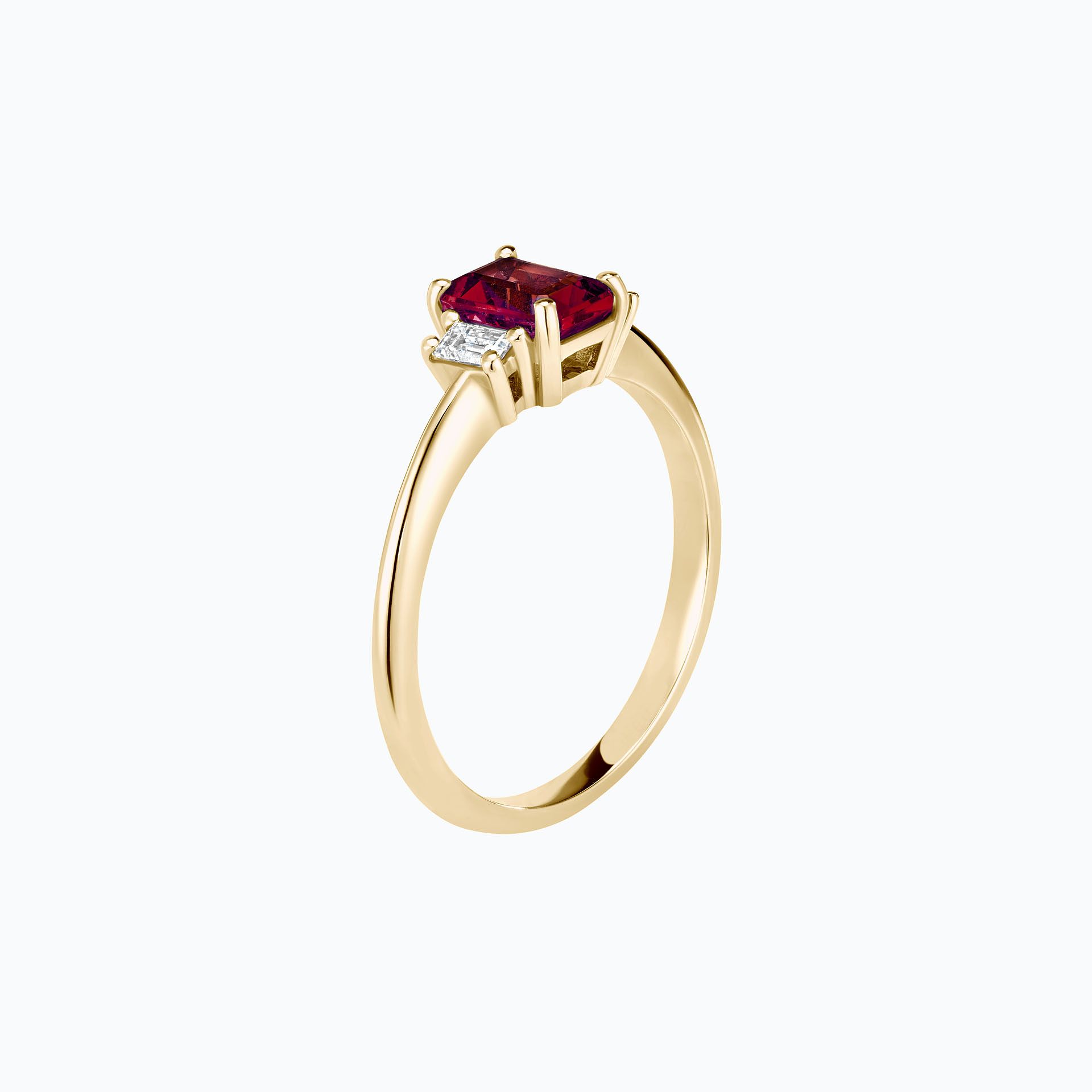 Solitaire Gatsby Rubis 6 x 4 mm