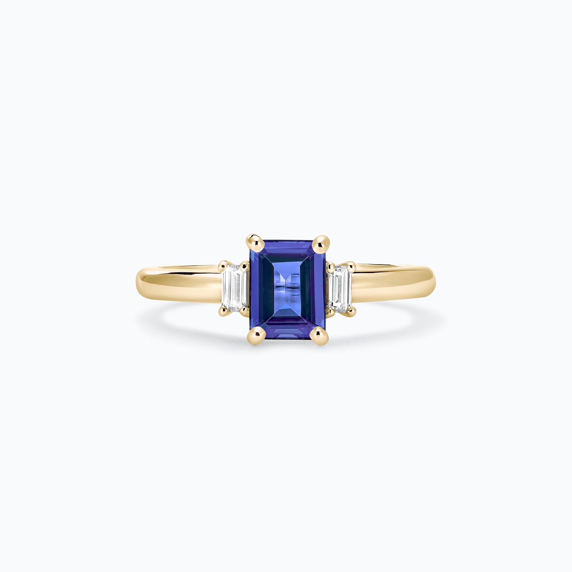 Solitaire Gatsby Tanzanite 7 x 5 mm
