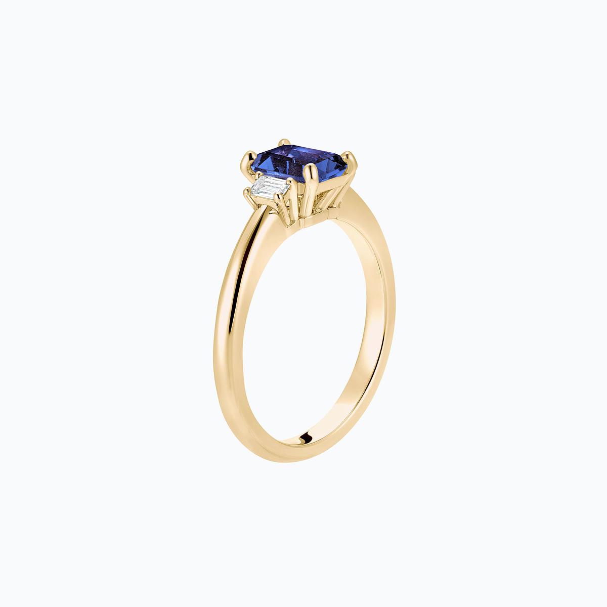 Solitaire Gatsby Tanzanite 7 x 5 mm