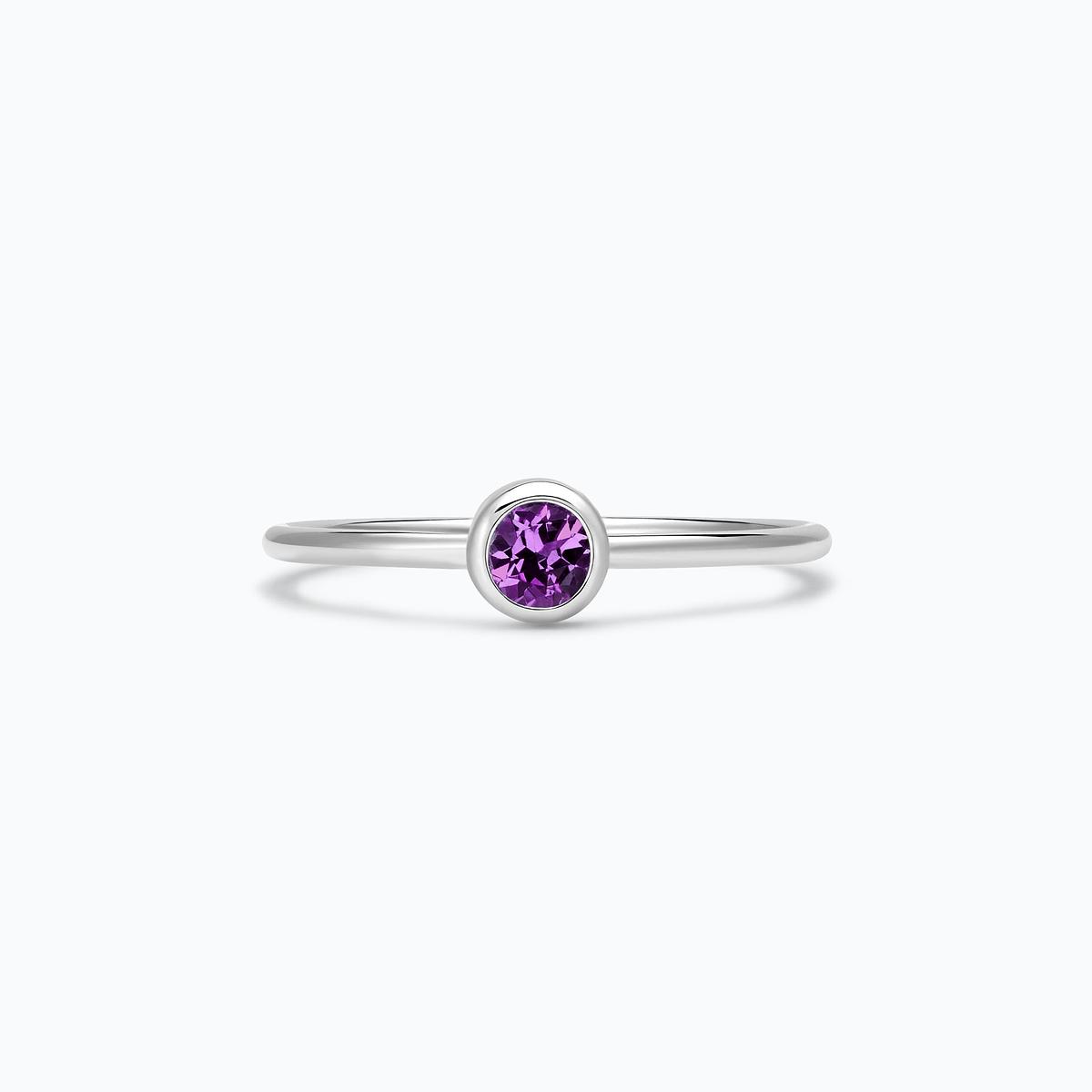 Solitaire Harmony Améthyste 3.5 mm