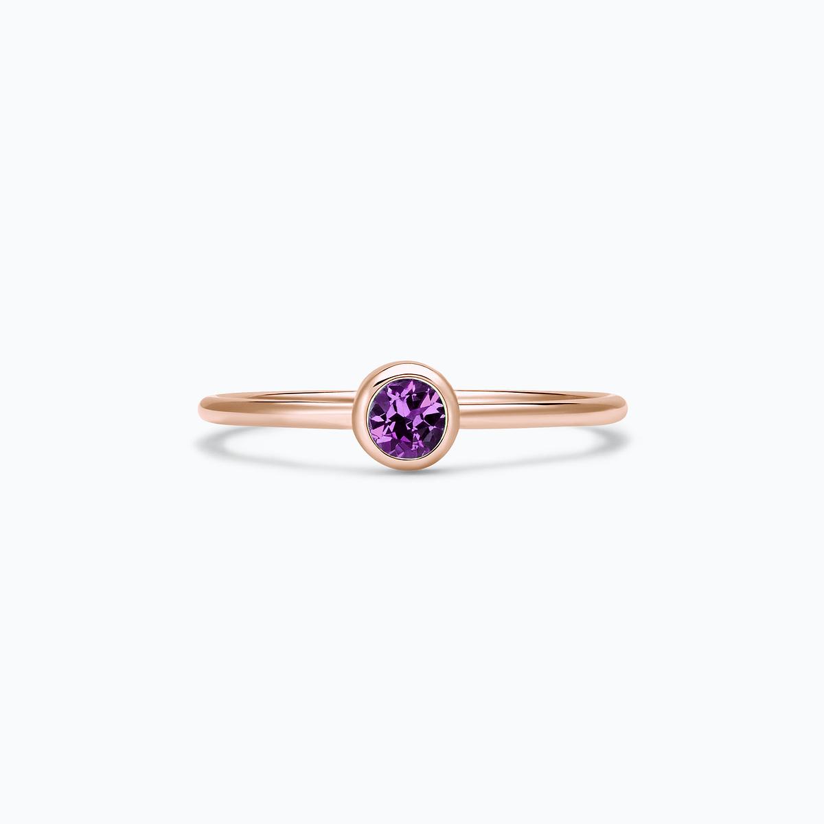 Solitaire Harmony Améthyste 3.5 mm