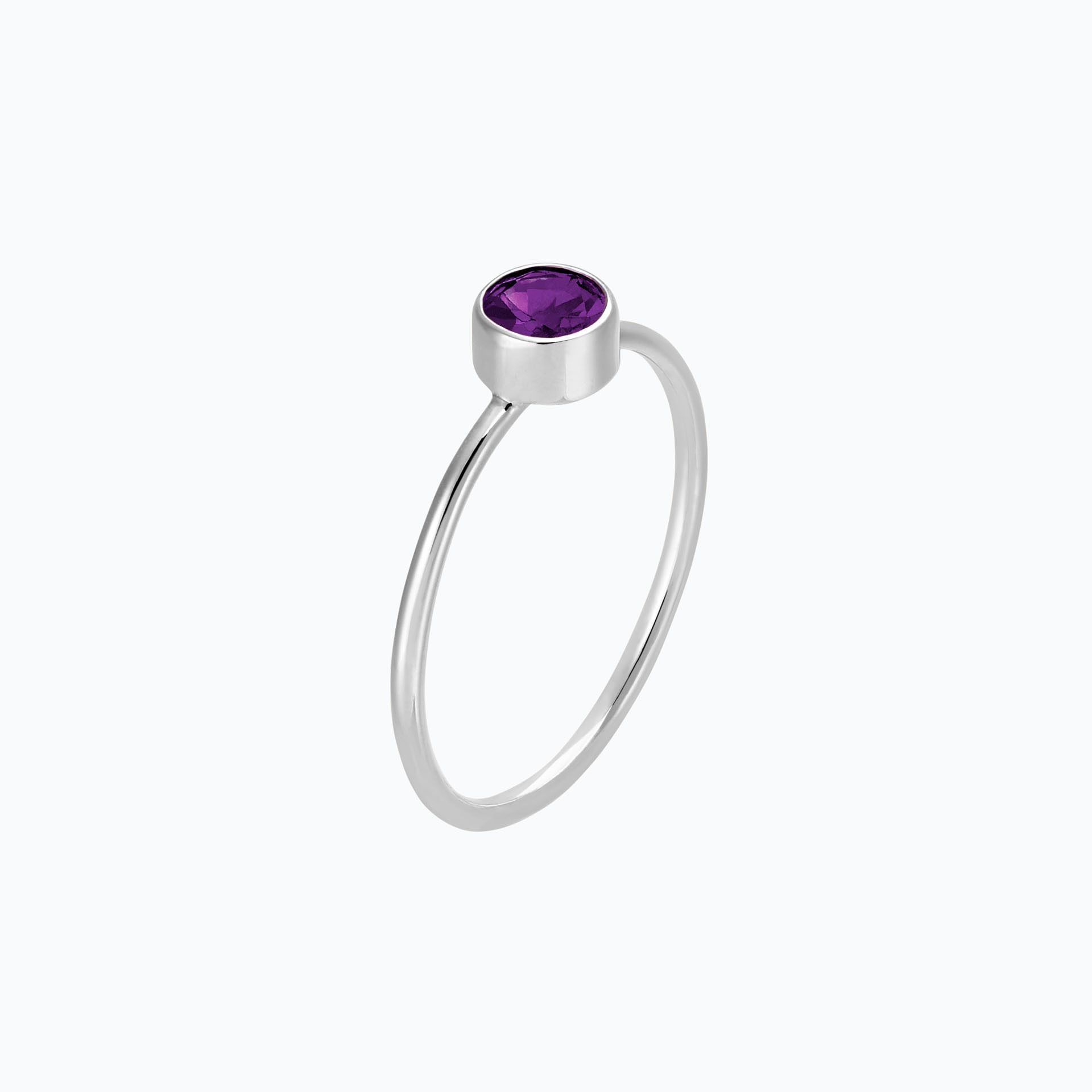 Solitaire Harmony Améthyste 4.5 mm