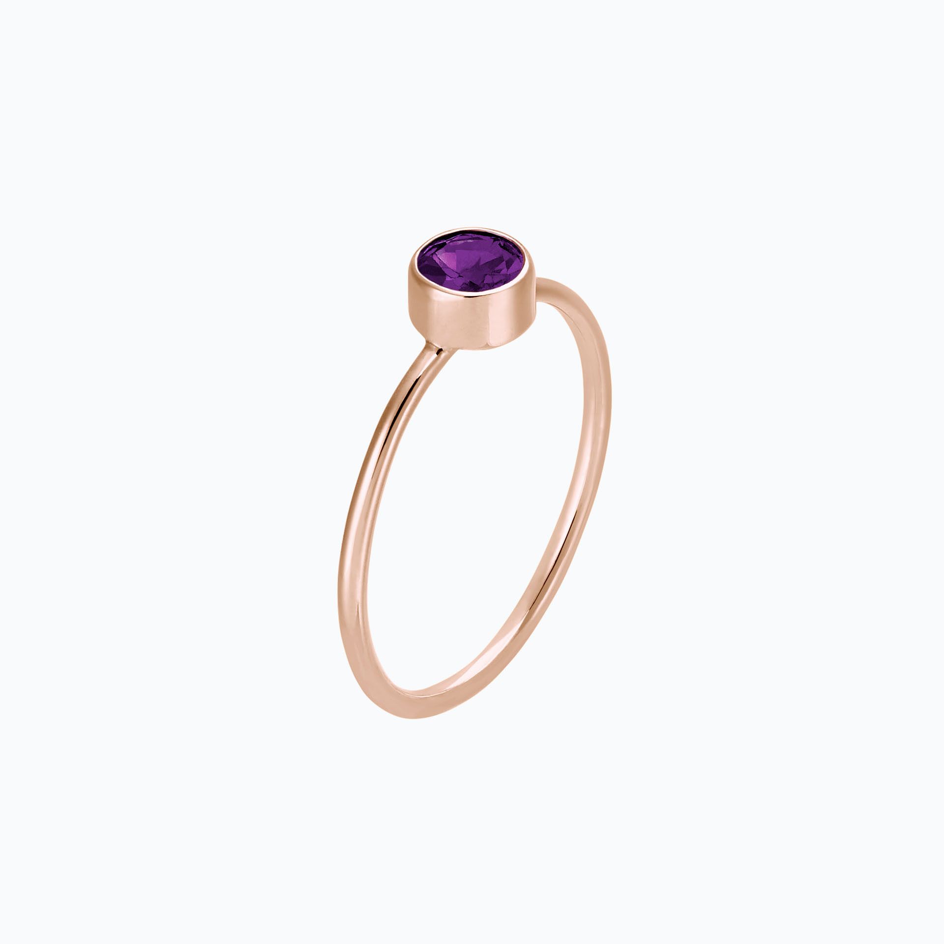 Solitaire Harmony Améthyste 4.5 mm