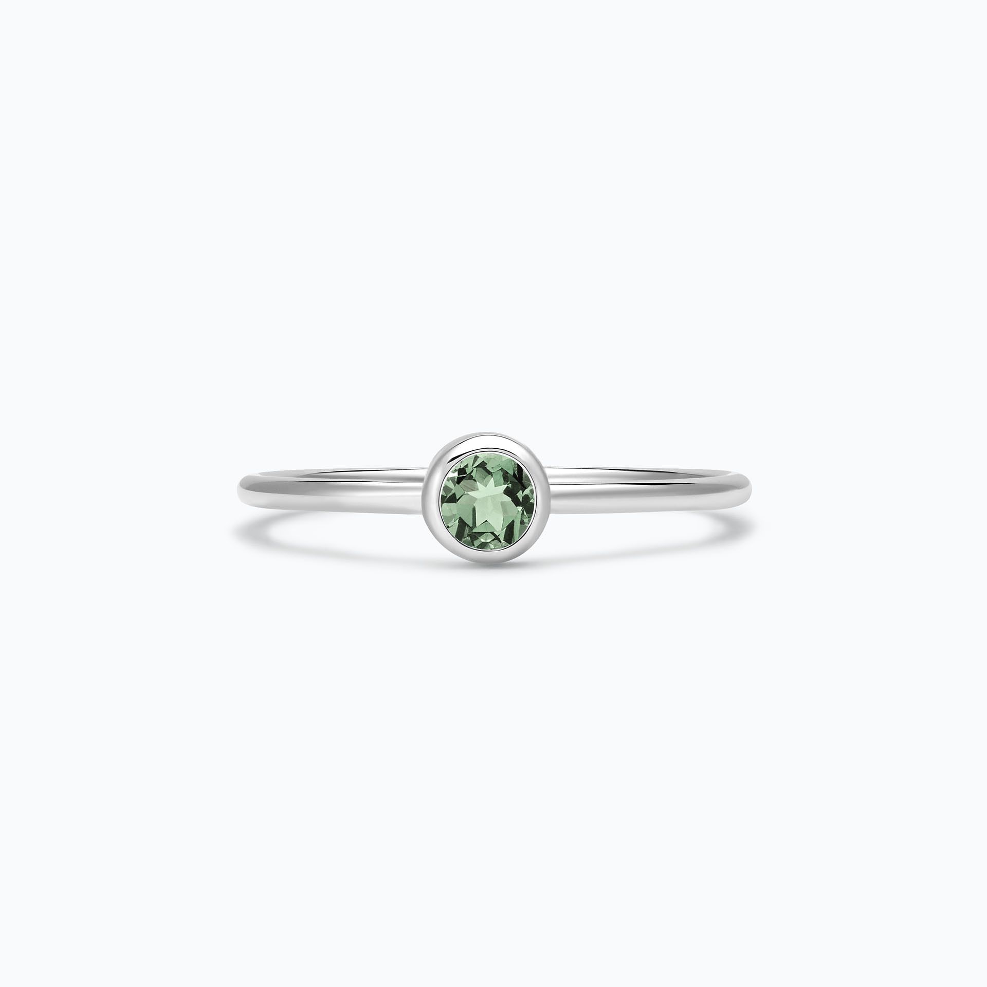 Solitaire Harmony Saphir Vert 3.5 mm