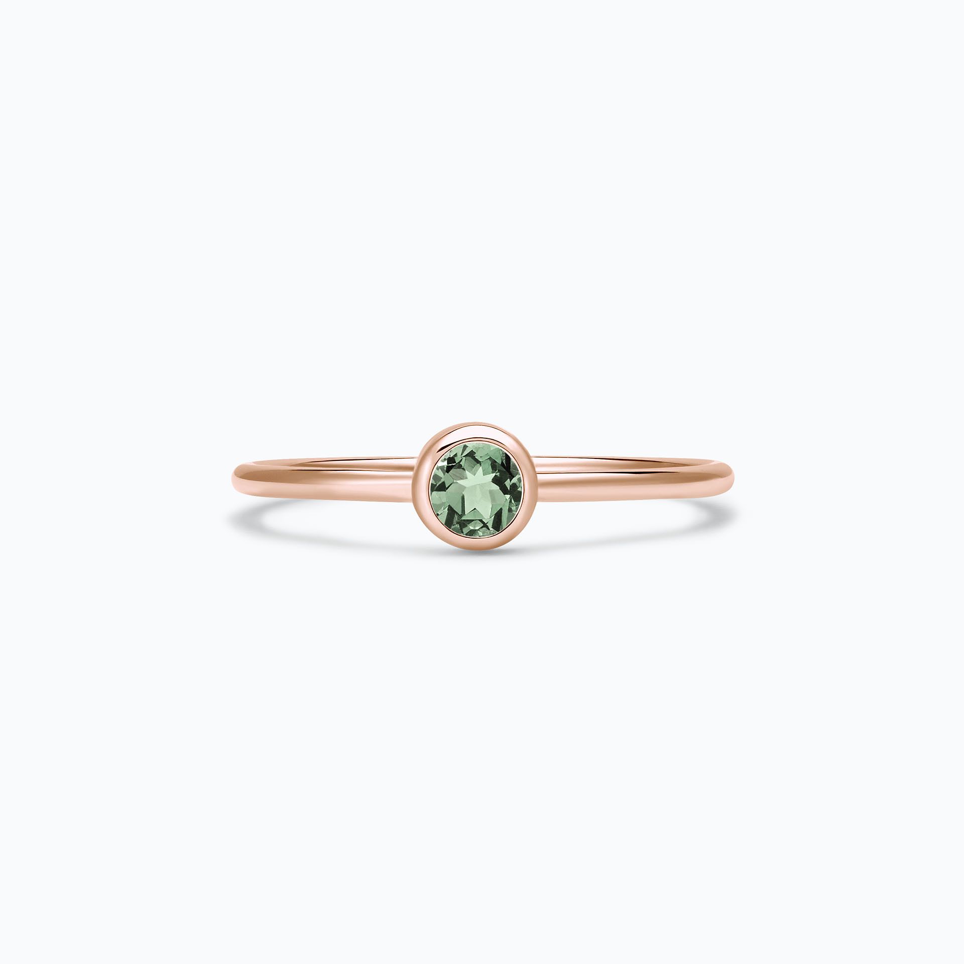 Solitaire Harmony Saphir Vert 3.5 mm