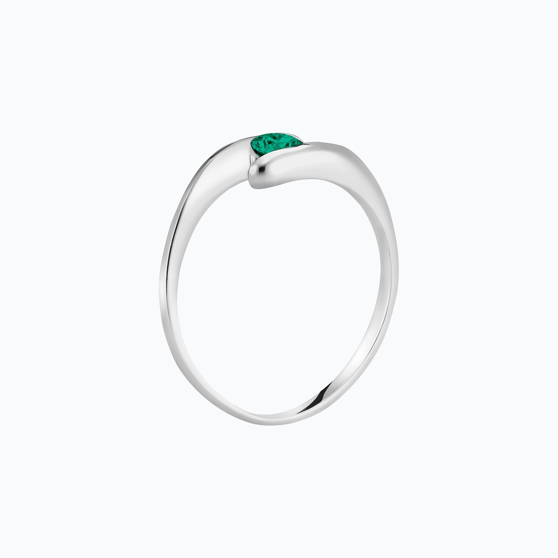 Solitaire Jane Émeraude 3.5 mm