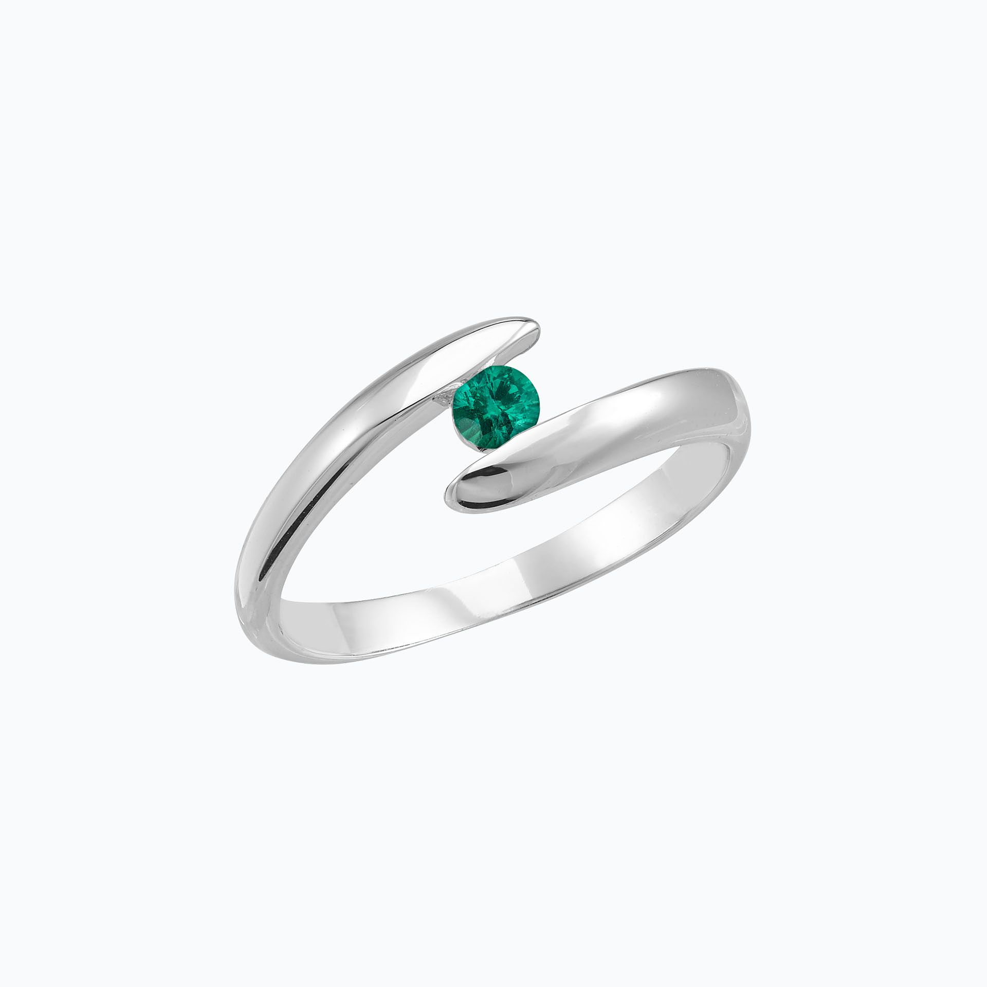 Solitaire Jane Émeraude 3.5 mm