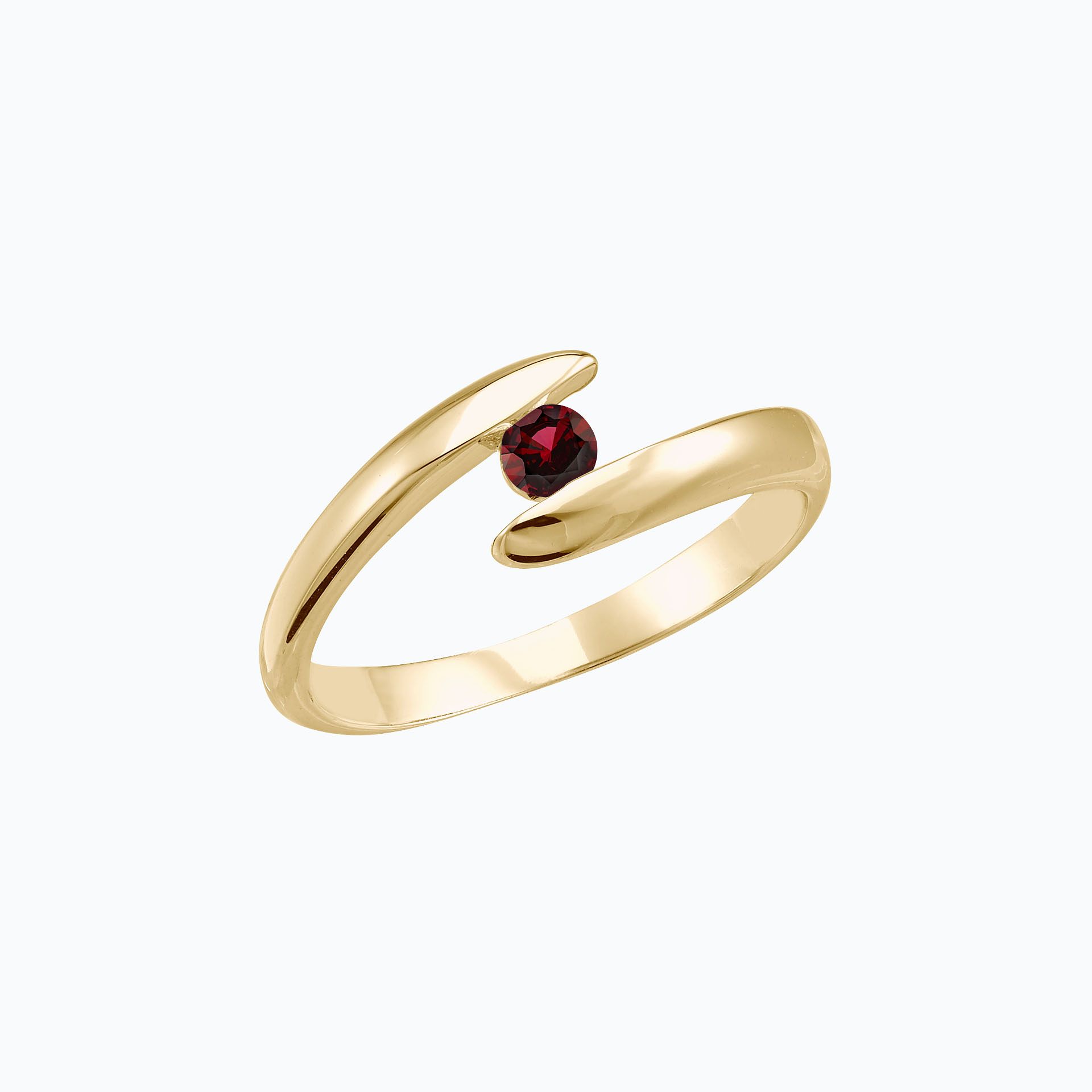 Solitaire Jane Grenat 3.5 mm