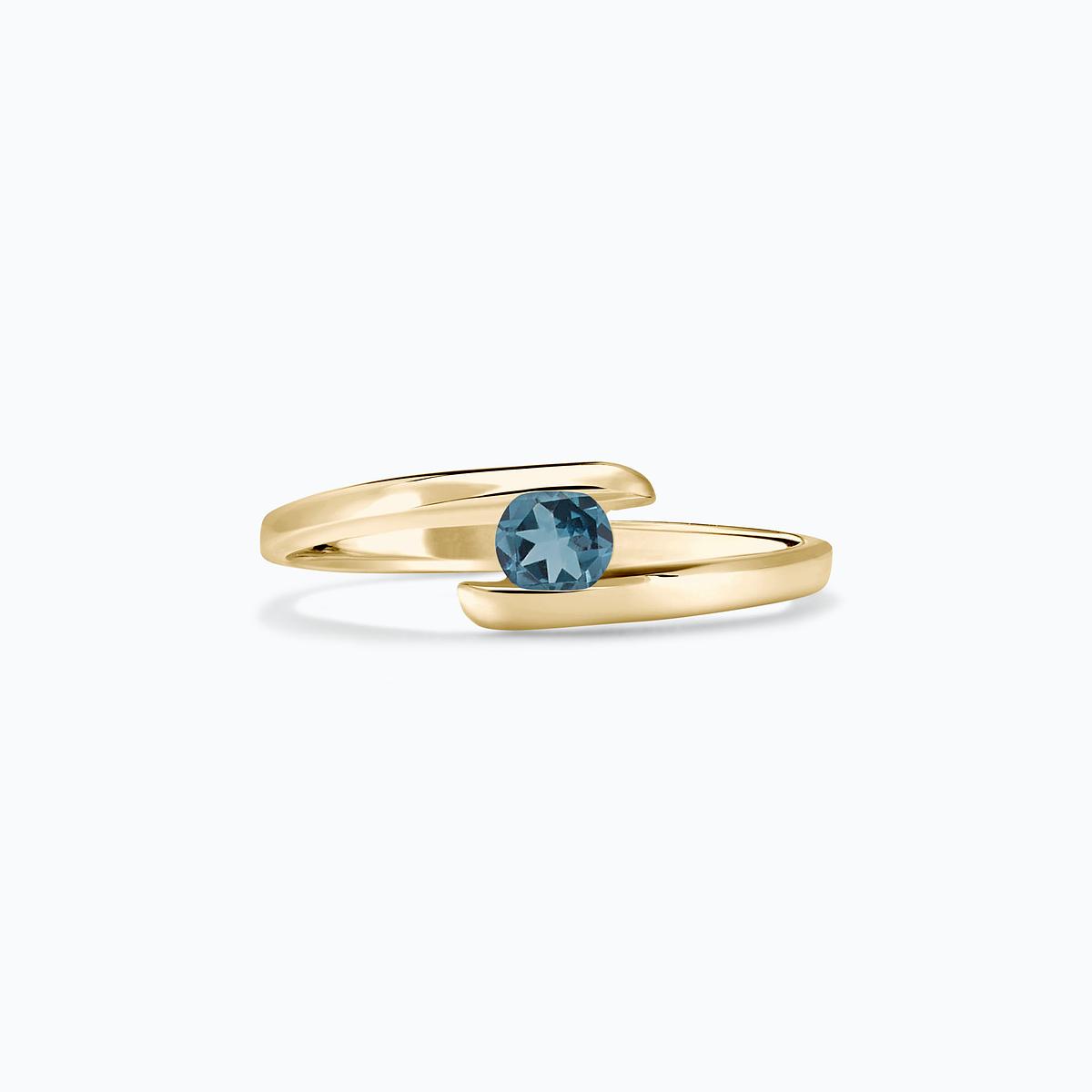 Solitaire Jane Topaze Blue London 3.5 mm