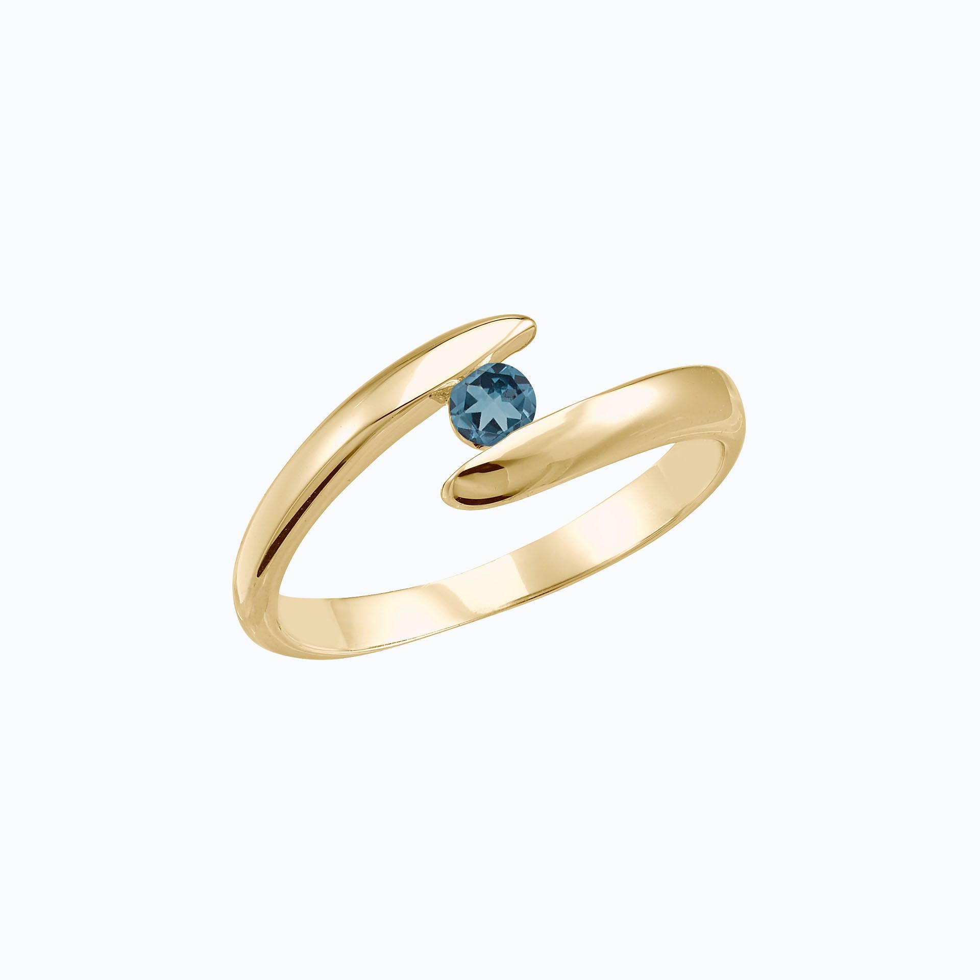 Solitaire Jane Topaze Blue London 3.5 mm