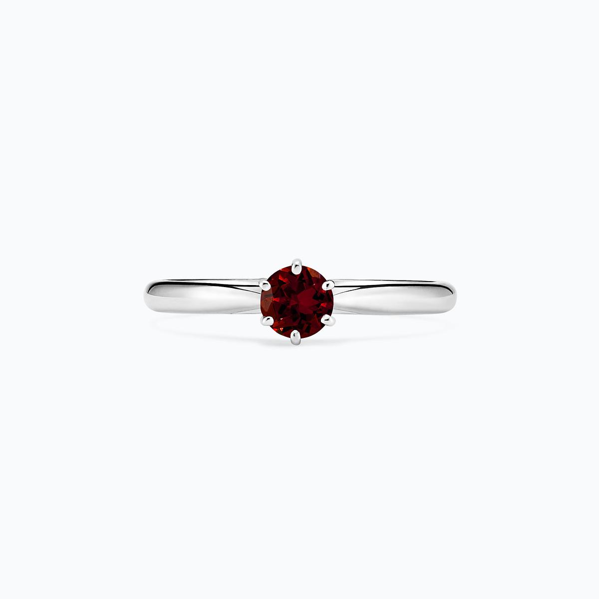 Solitaire Félicia Grenat 4.5 mm