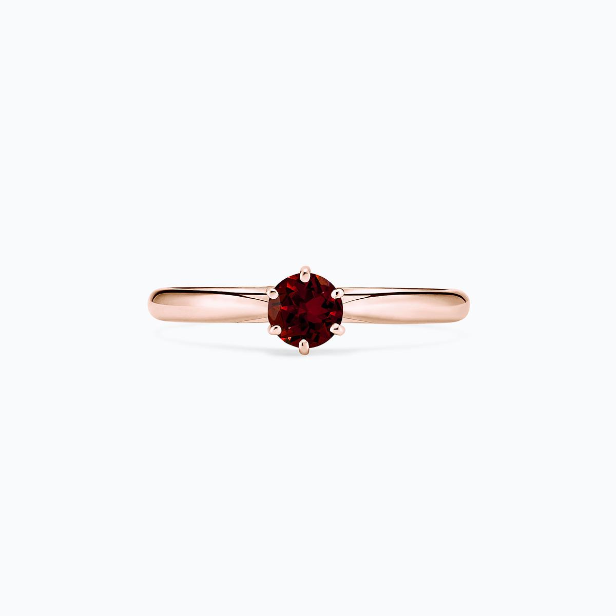 Solitaire Félicia Grenat 4.5 mm