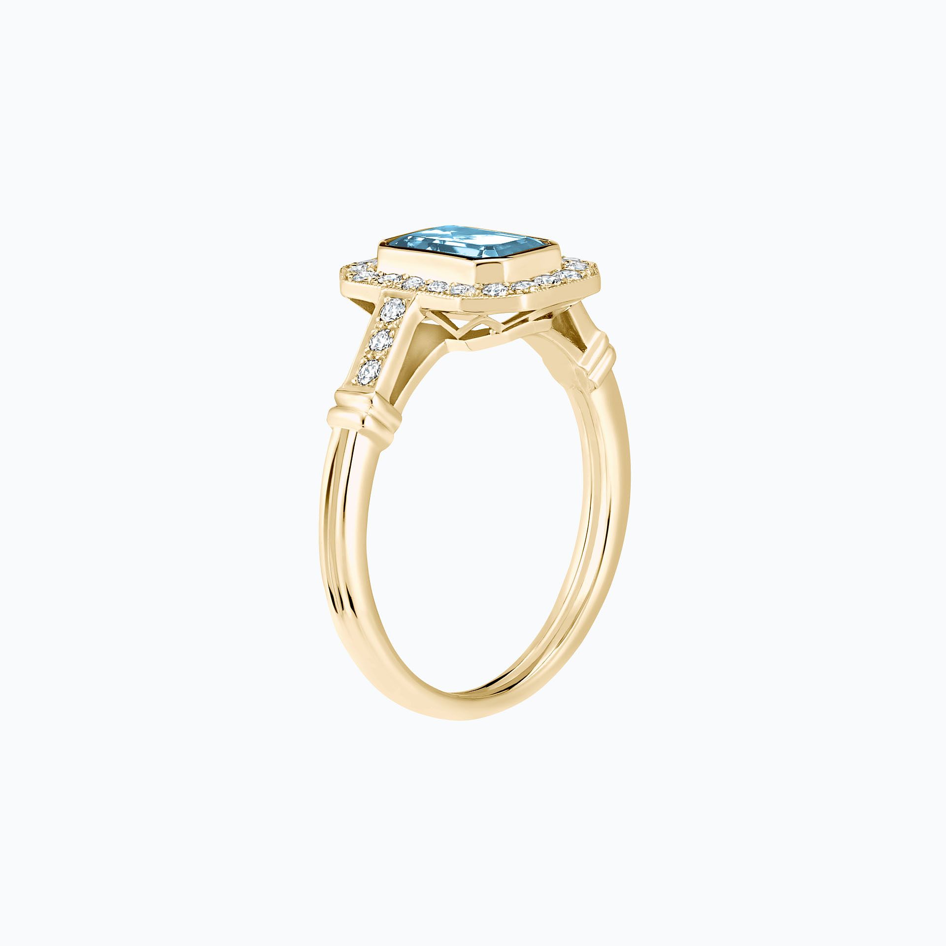 Solitaire Gabrielle Aigue-Marine