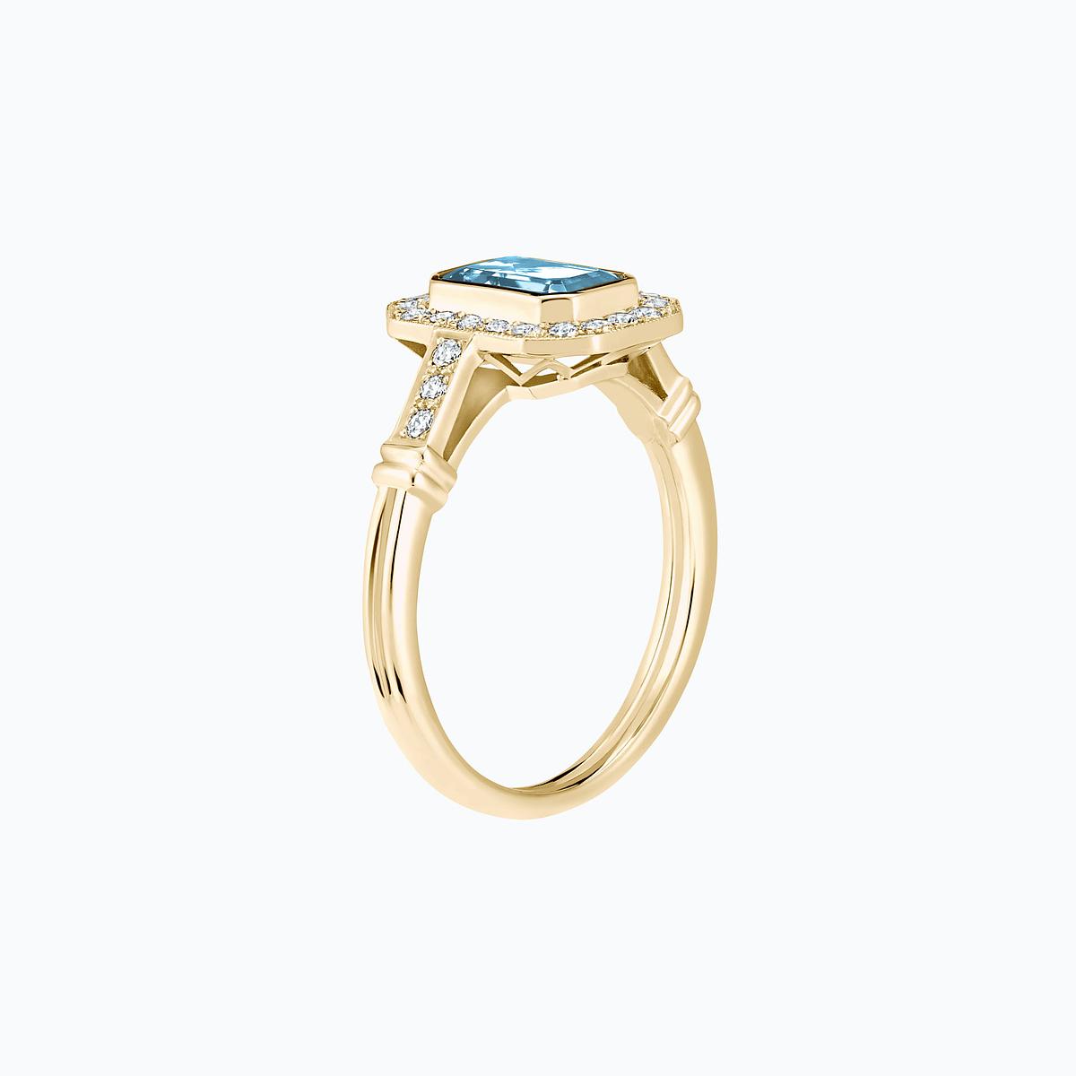 Solitaire Gabrielle Aigue-Marine