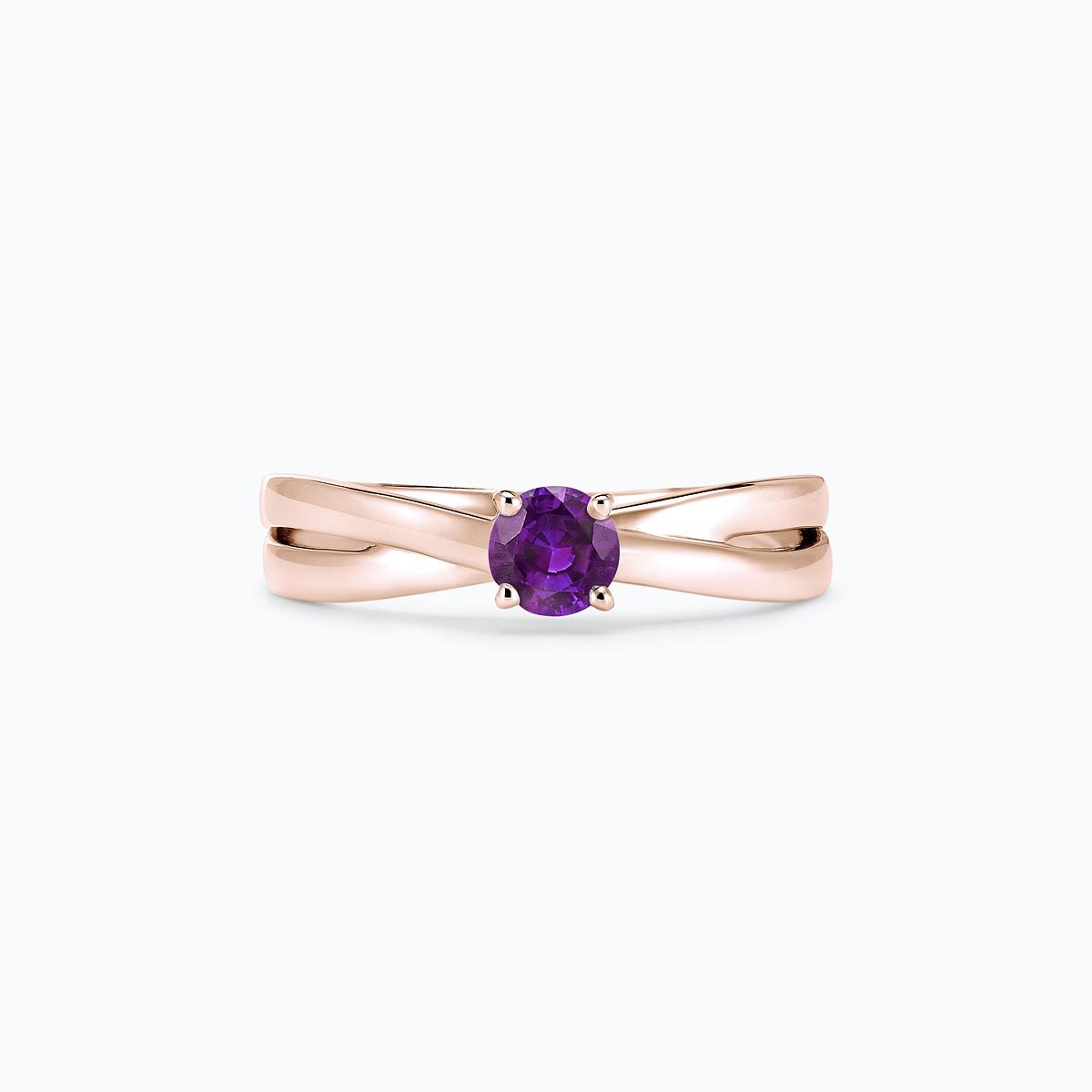 Solitaire Kokoro Améthyste 4.5 mm
