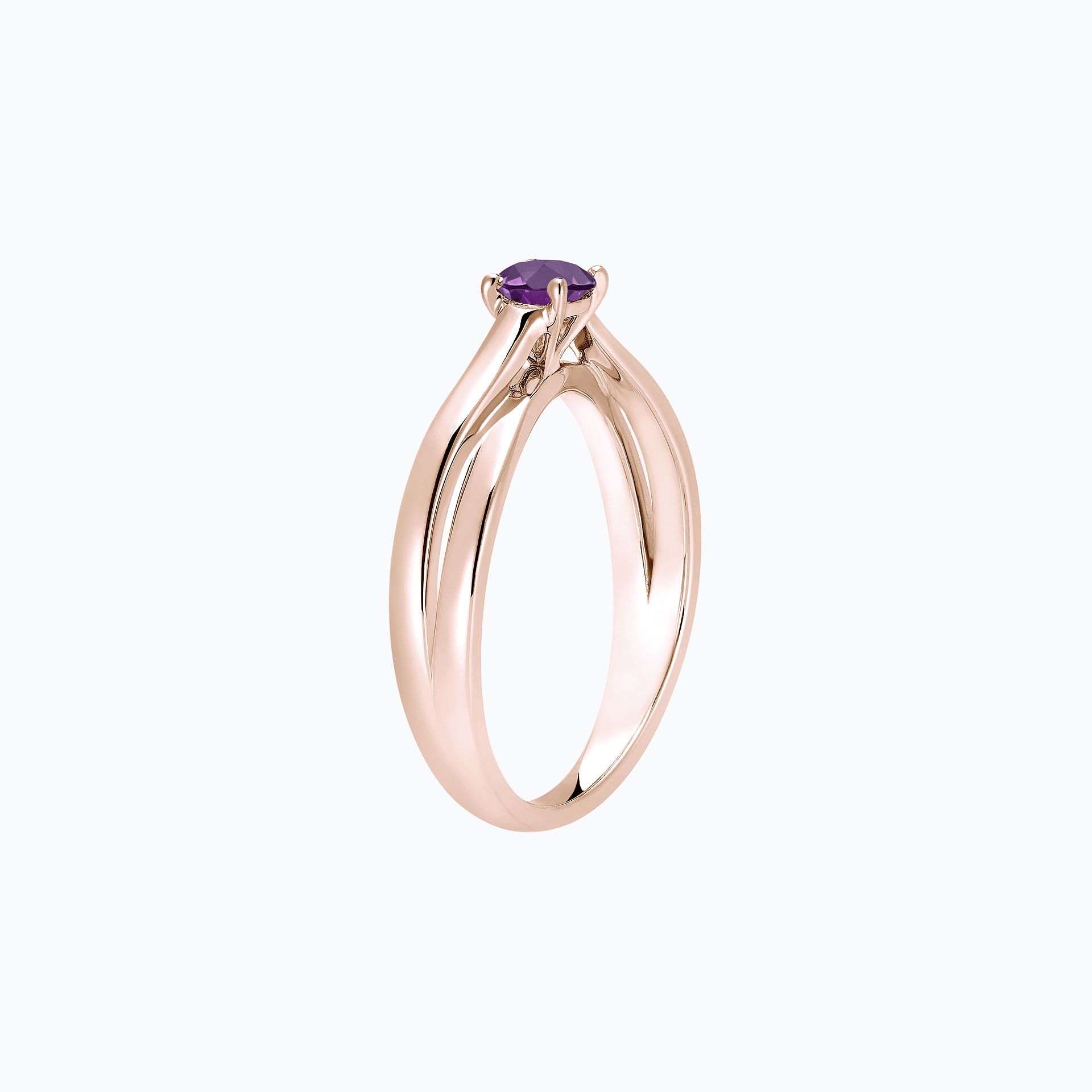 Solitaire Kokoro Améthyste 4.5 mm