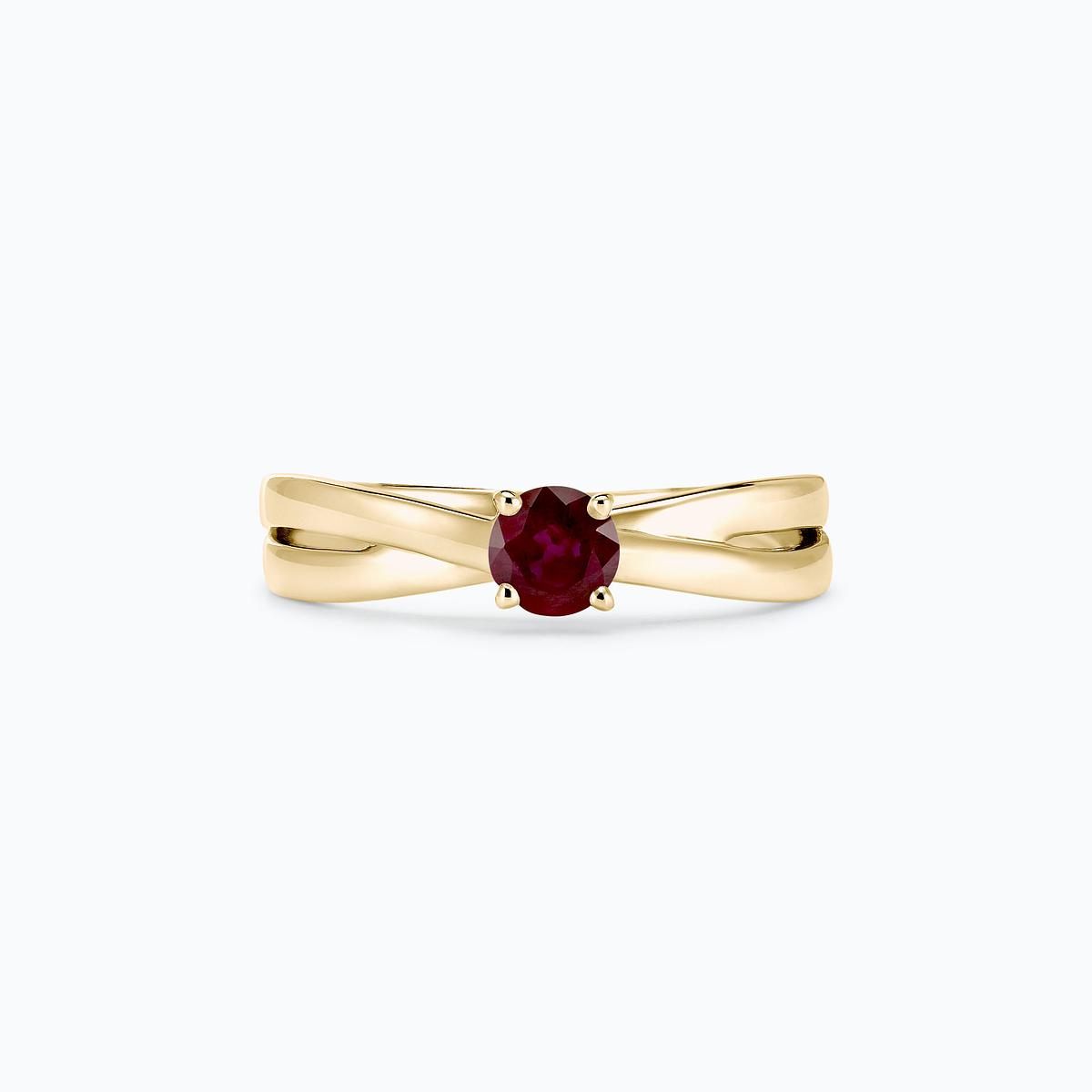 Solitaire Kokoro Rubis 4.5 mm