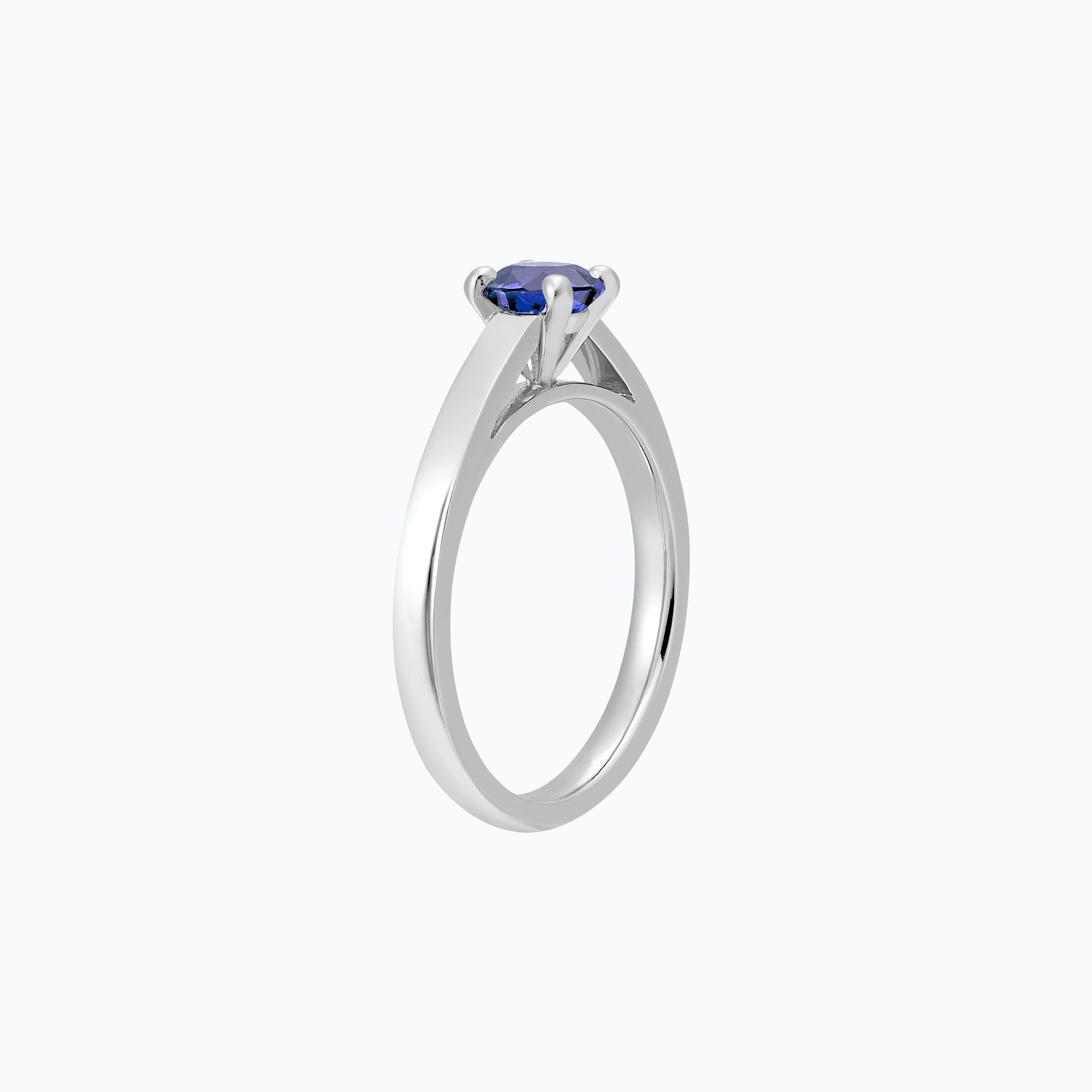 Solitaire Lagon Bleu Tanzanite 6 mm