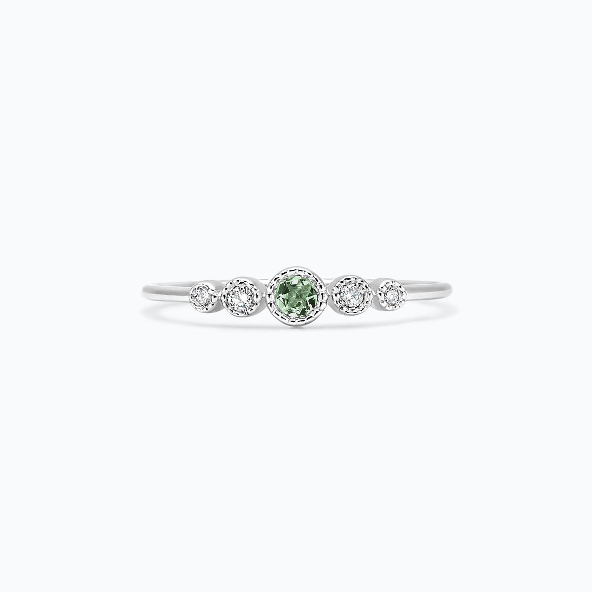 Solitaire Léa Millegrain Saphir Vert