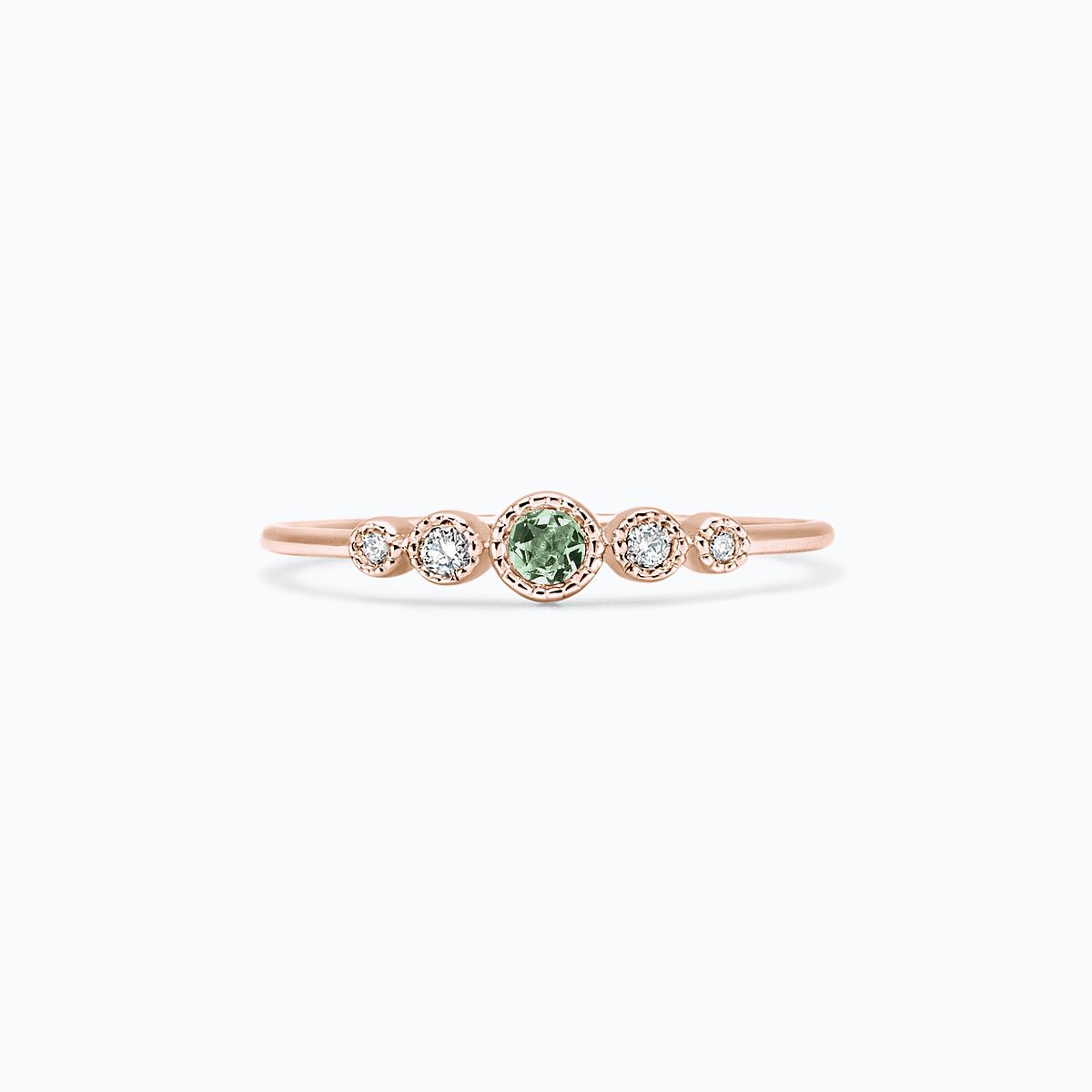 Solitaire Léa Millegrain Saphir Vert