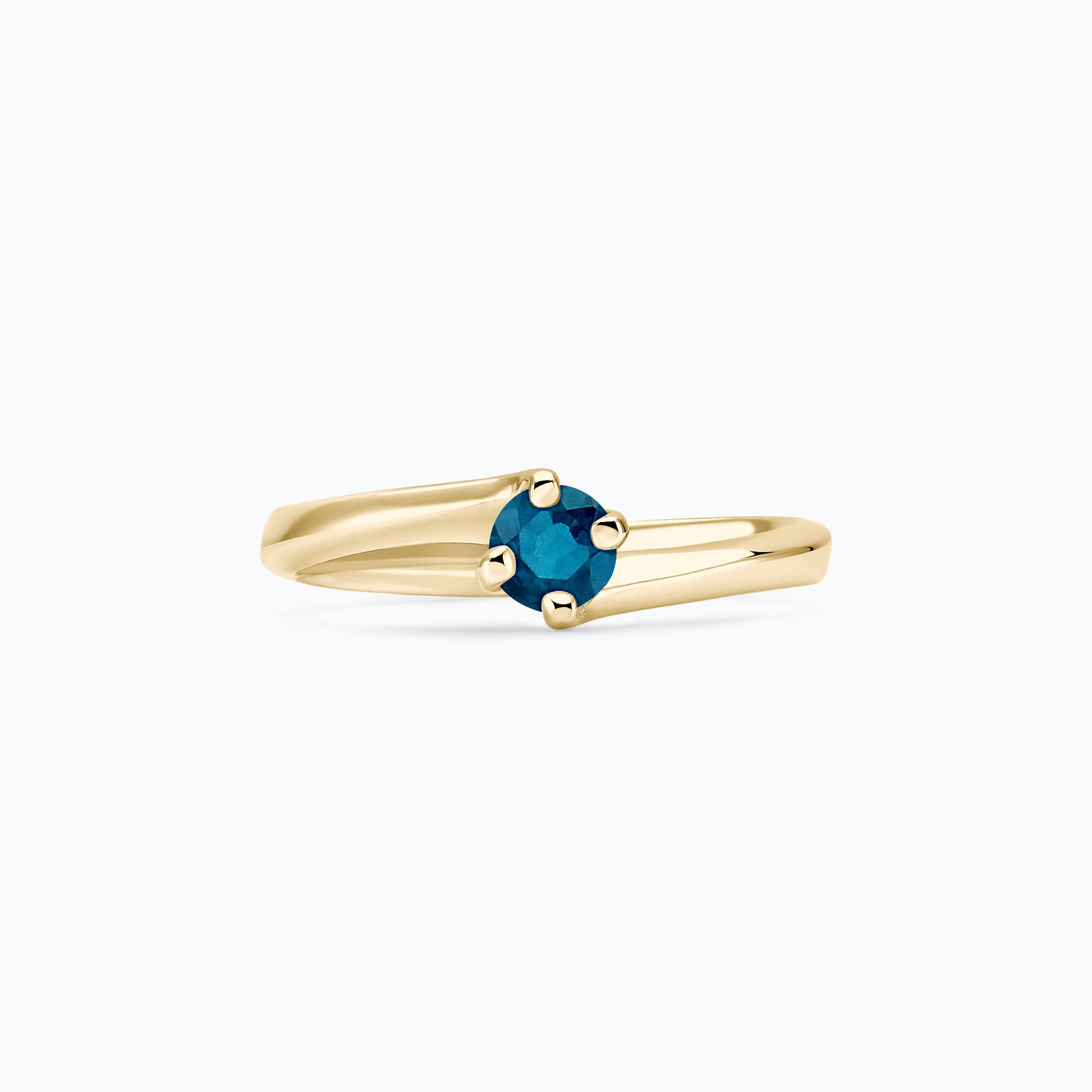 Solitaire Lina Topaze Blue London 4.5 mm