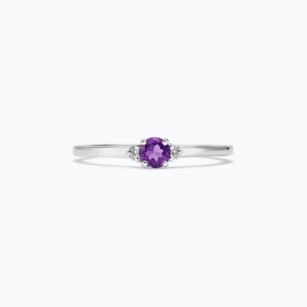 Solitaire Lolly Améthyste 3.5 mm