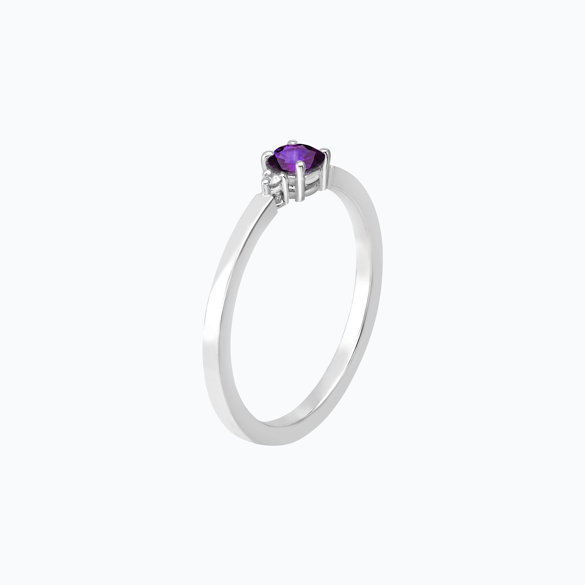 Solitaire Lolly Améthyste 4.5 mm