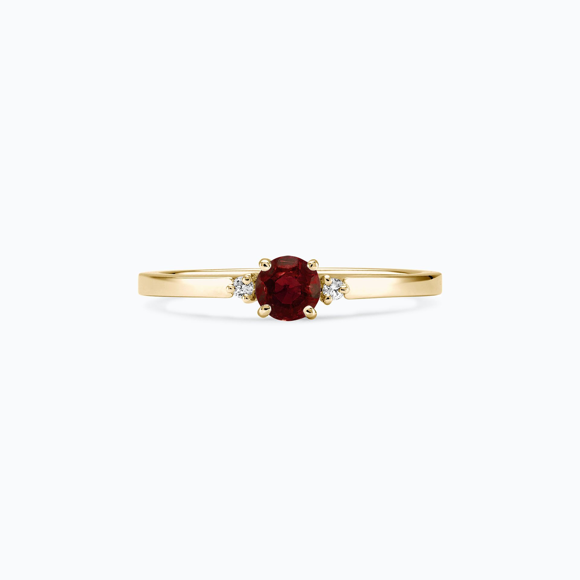 Solitaire Lolly Grenat 4.5 mm