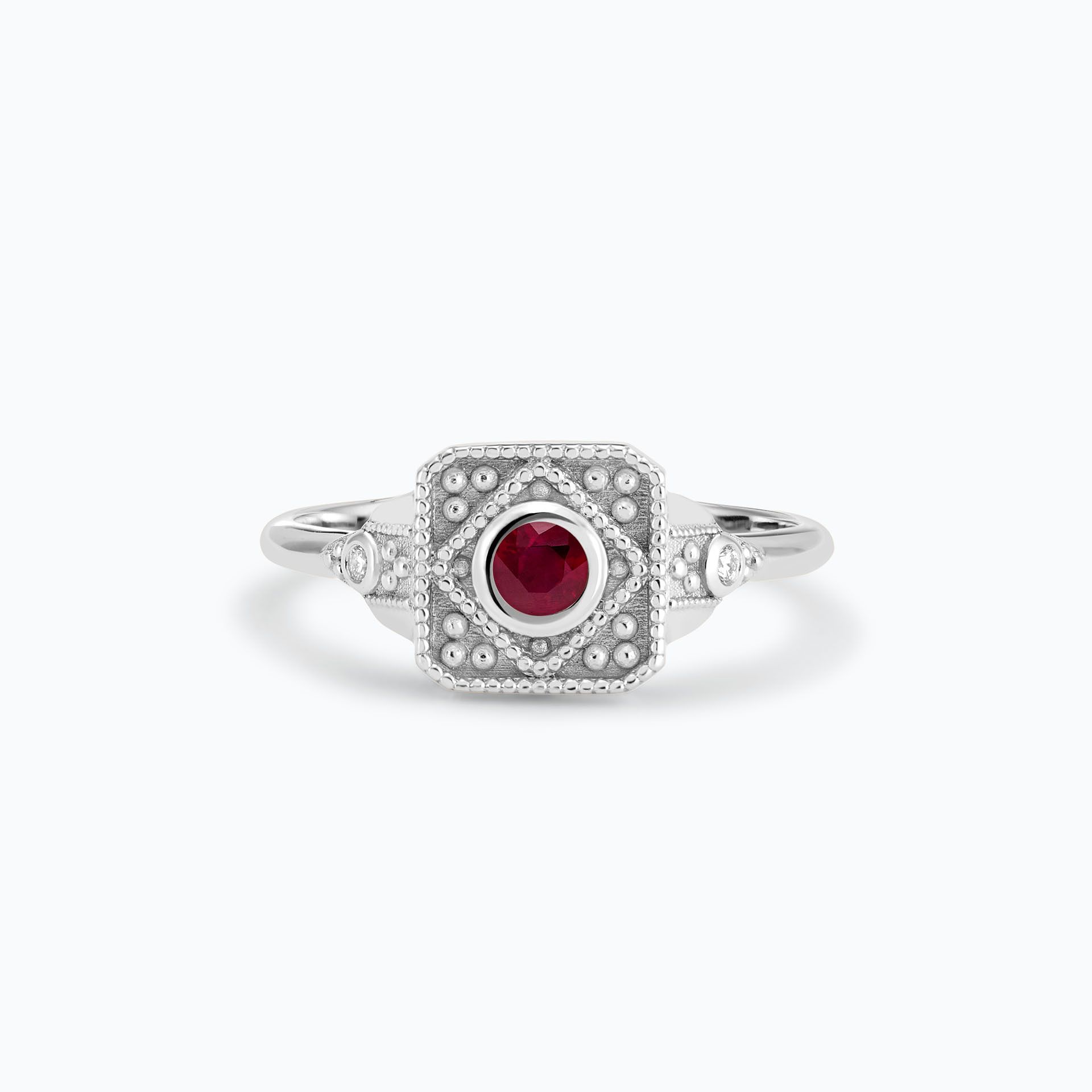 Solitaire Joséphine Rubis 3.5 mm