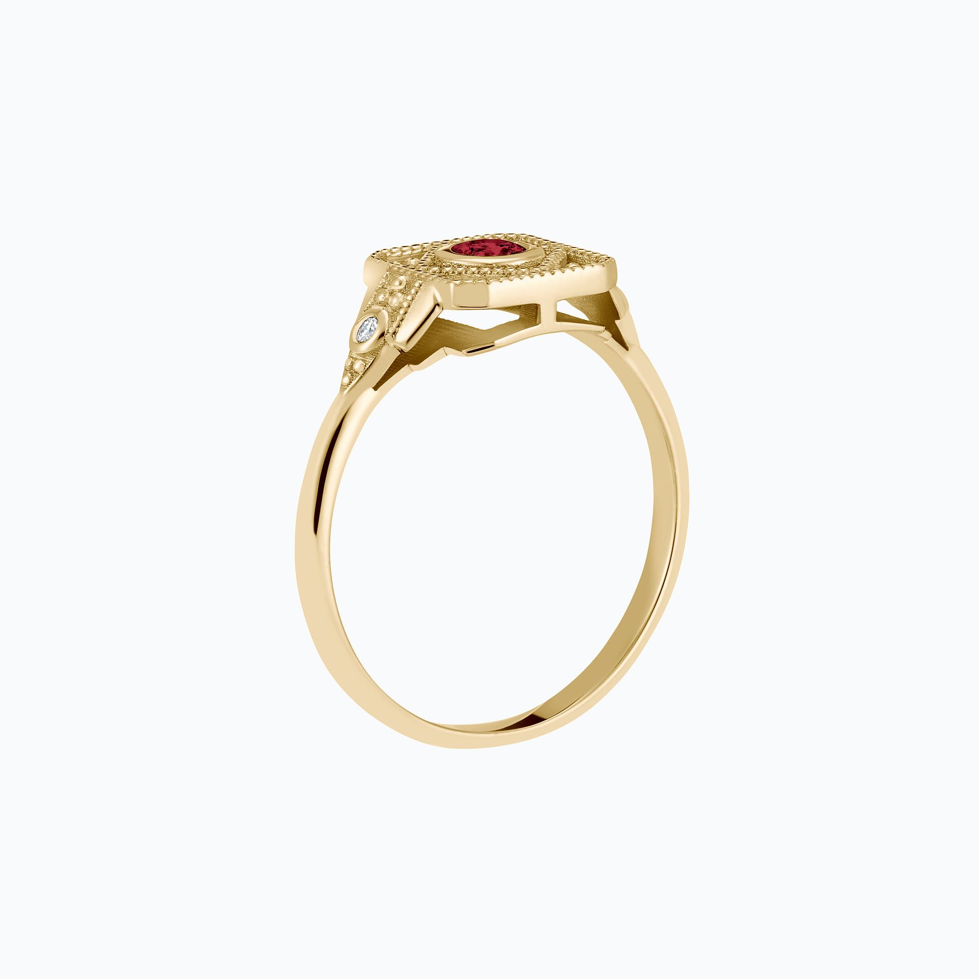 Solitaire Joséphine Rubis 3.5 mm