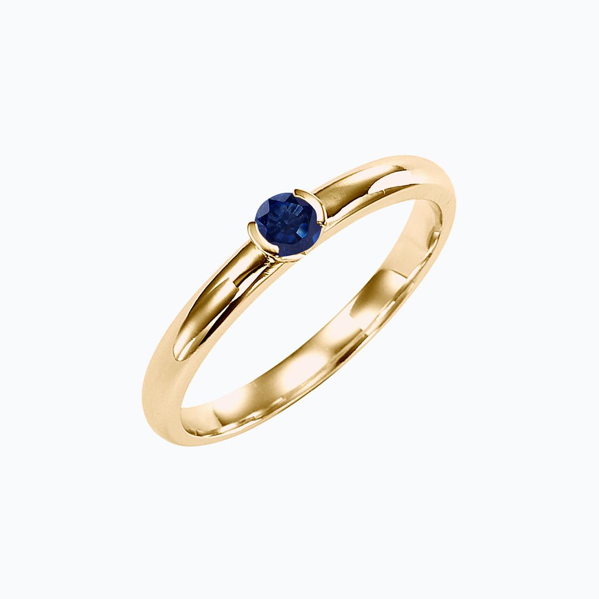 Solitaire Justine Saphir 3.5 mm