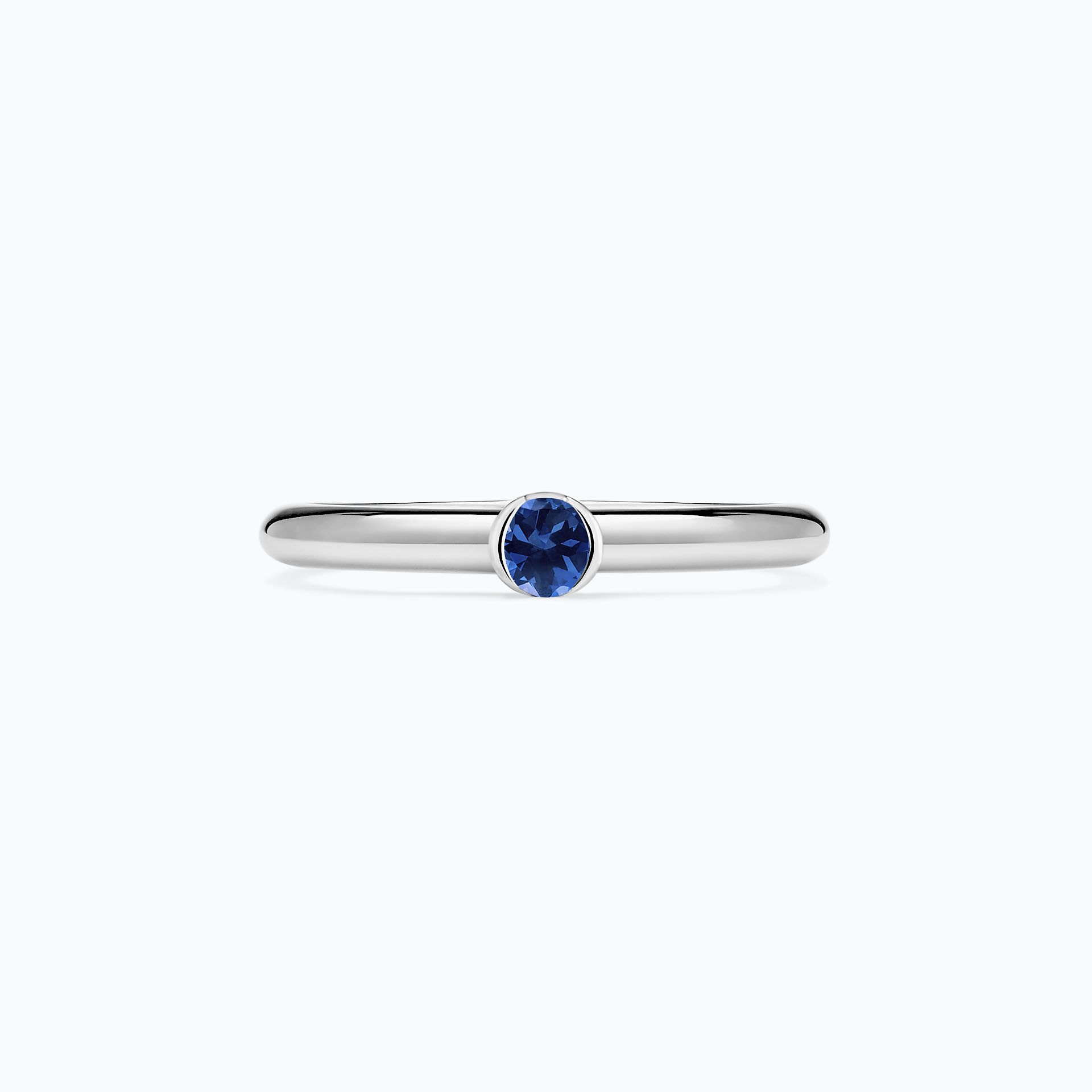 Solitaire Justine Saphir Bleu Éclipse 3.5 mm