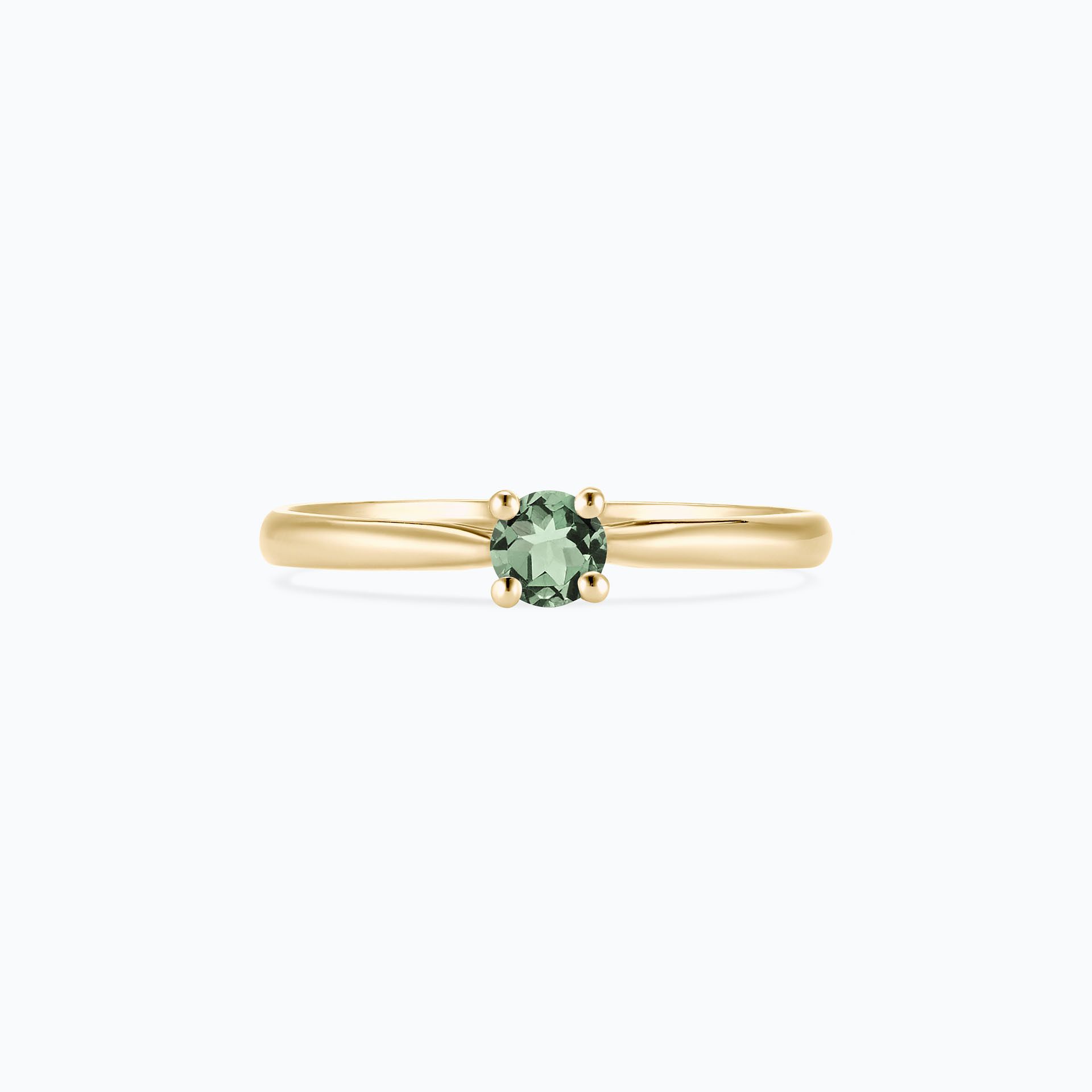 Solitaire Luna Saphir Vert 3.5 mm