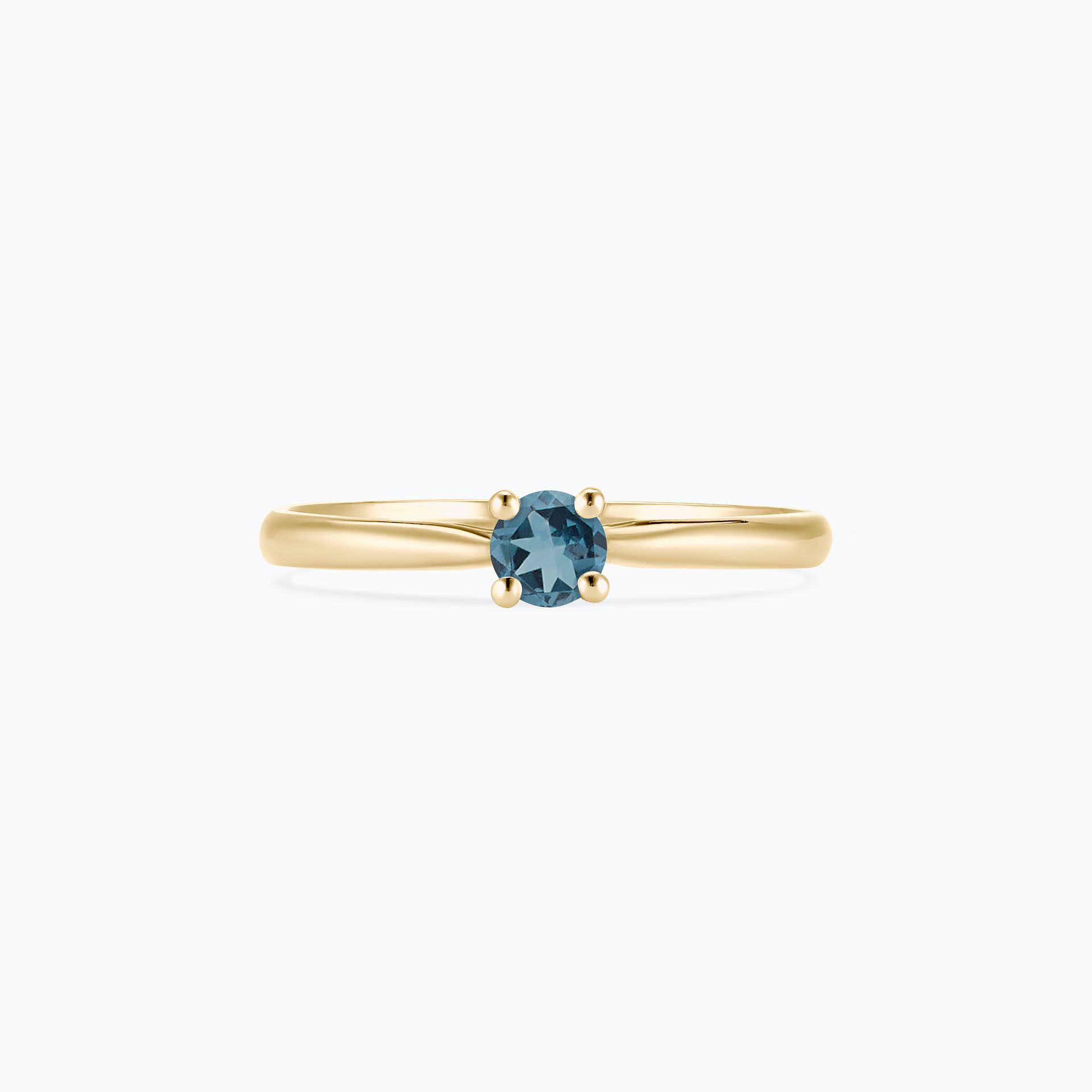 Solitaire Luna Topaze Blue London 3.5 mm