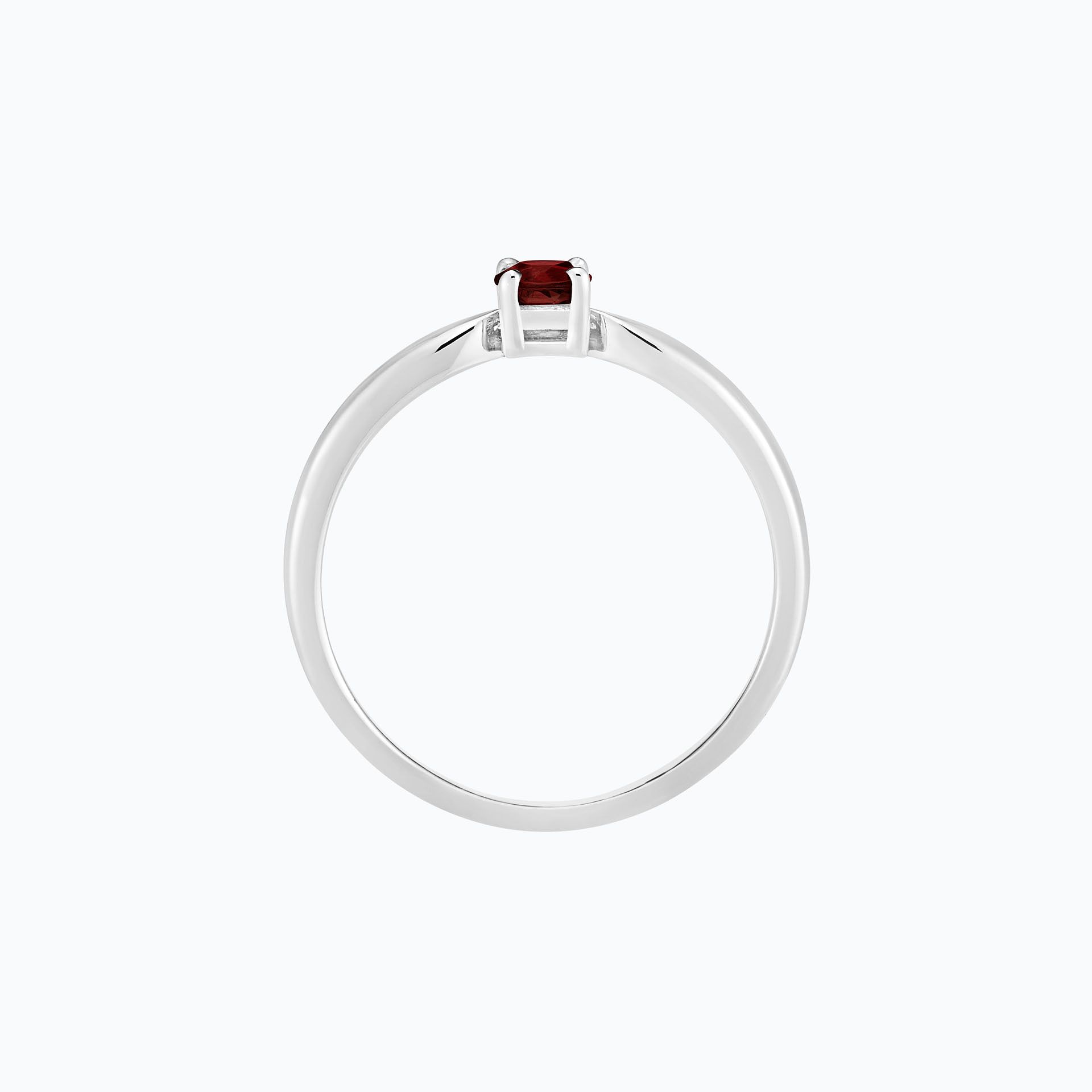 Solitaire Margot Grenat 3.5 mm